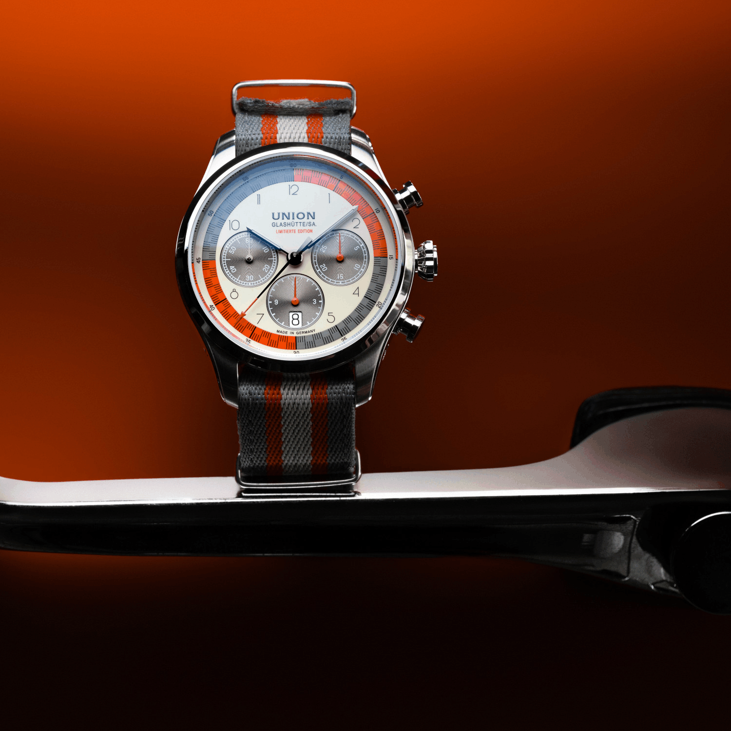 UNION Glashütte Belisar Chronograph Silvretta Classic 2025 Produktbild main 3