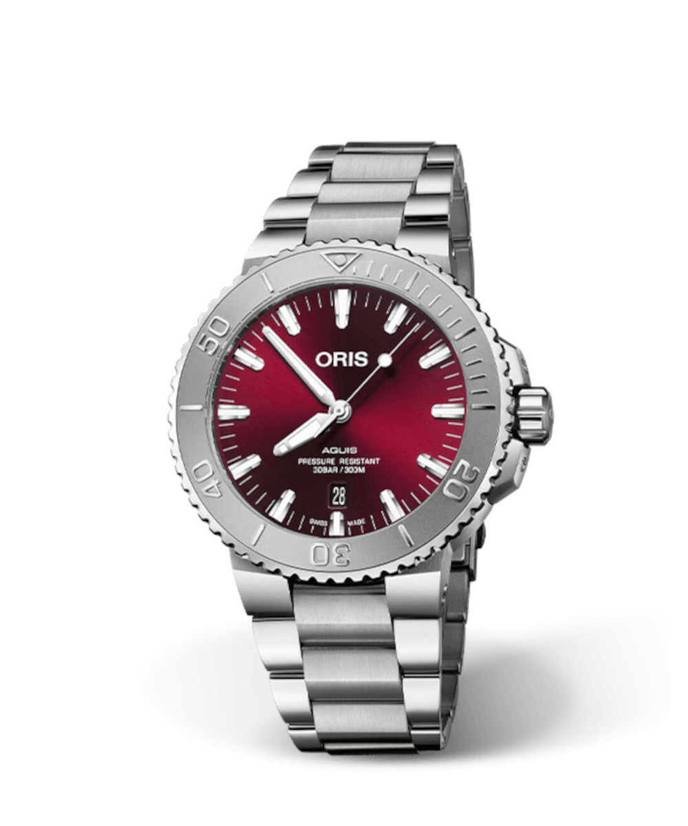 Oris Aquis Date Cherry Relief 43,5 Produktbild main 0
