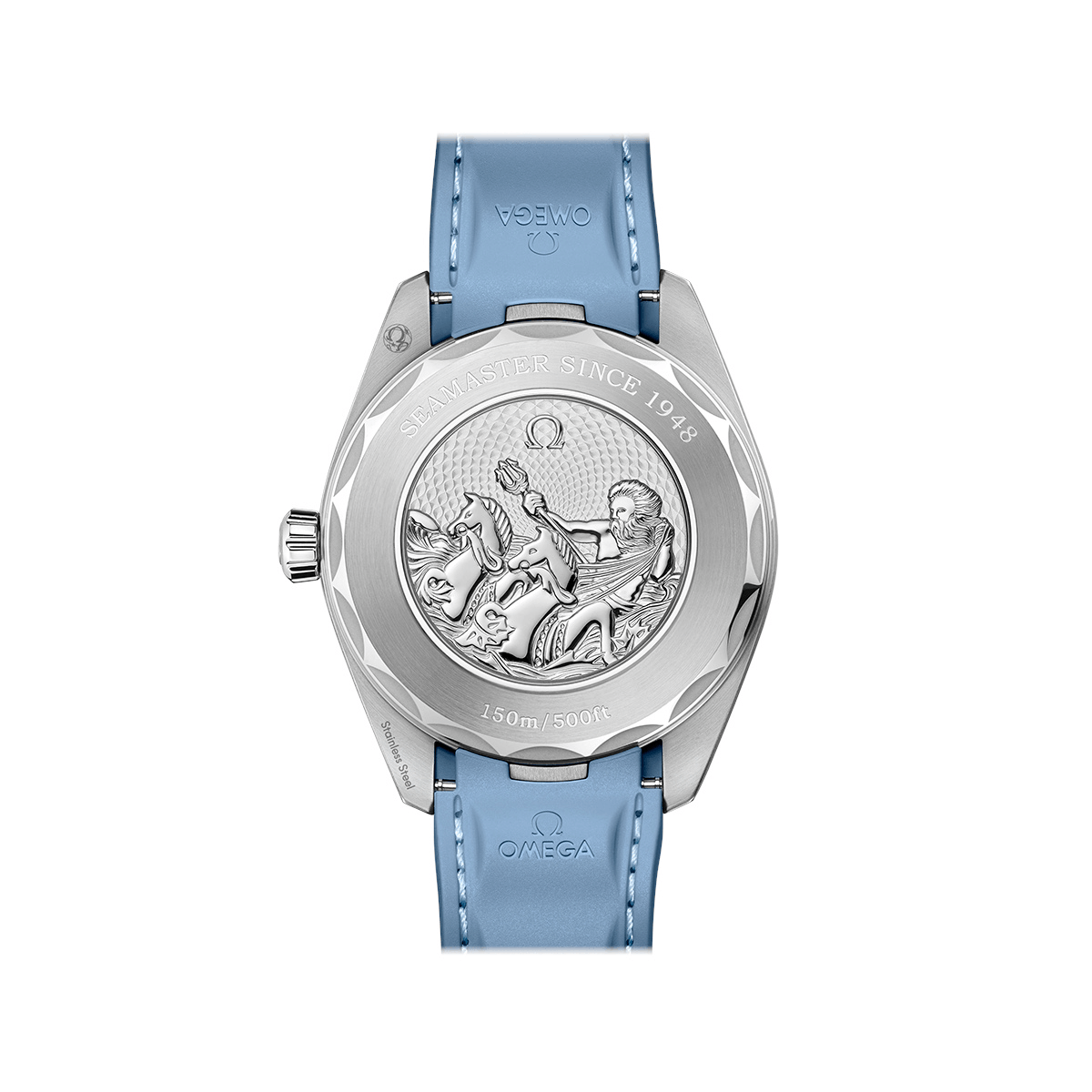 OMEGA Seamaster Aqua Terra GMT Worldtimer Summer Blue 43 Produktbild main 4