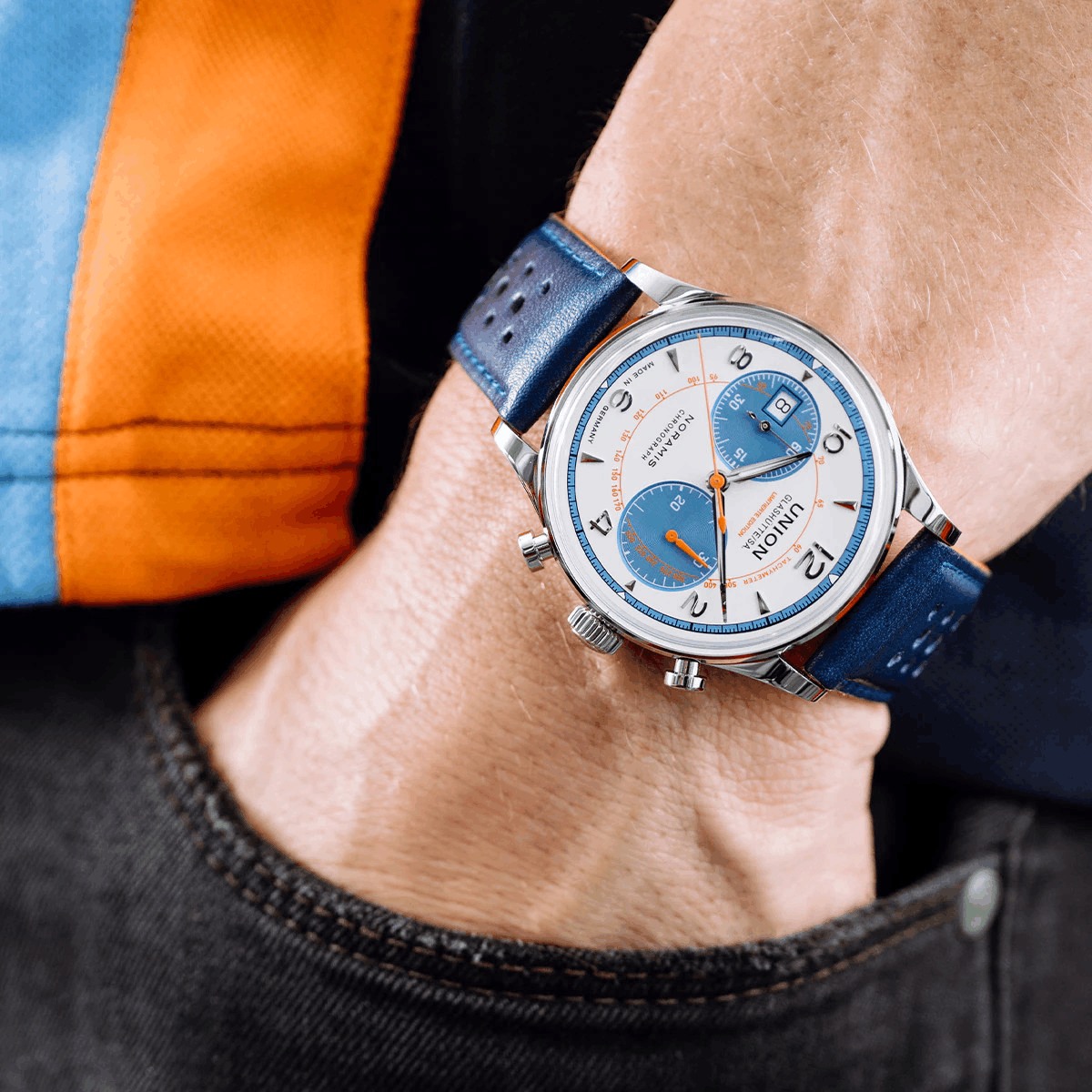 UNION Glashütte Noramis Chronograph Limited Edition Sachsen Classic 2024 Produktbild main 3
