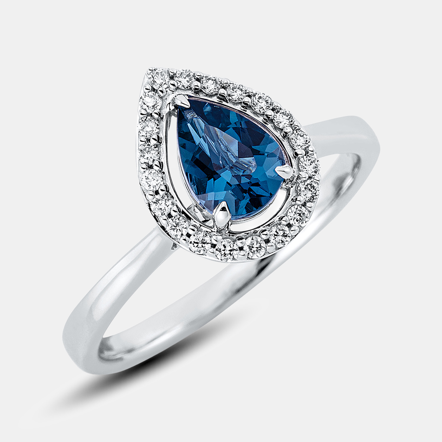 ALTHERR Diamonds Fashion Ring mit Topas London Blue – Ringweite 50