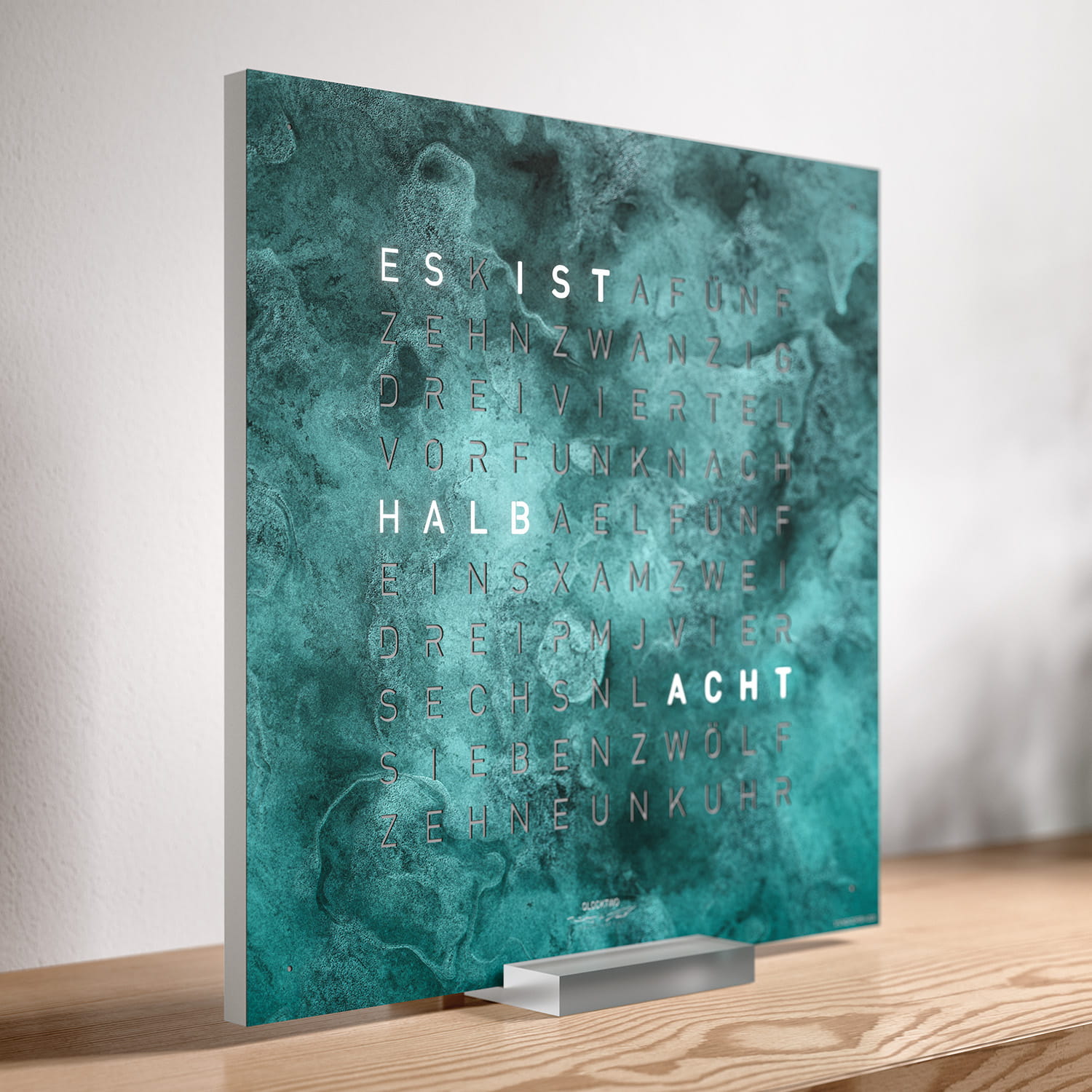 QLOCKTWO EARTH 45 Creator's Edition Vintage Cooper – Weißer Korpus Produktbild main 4