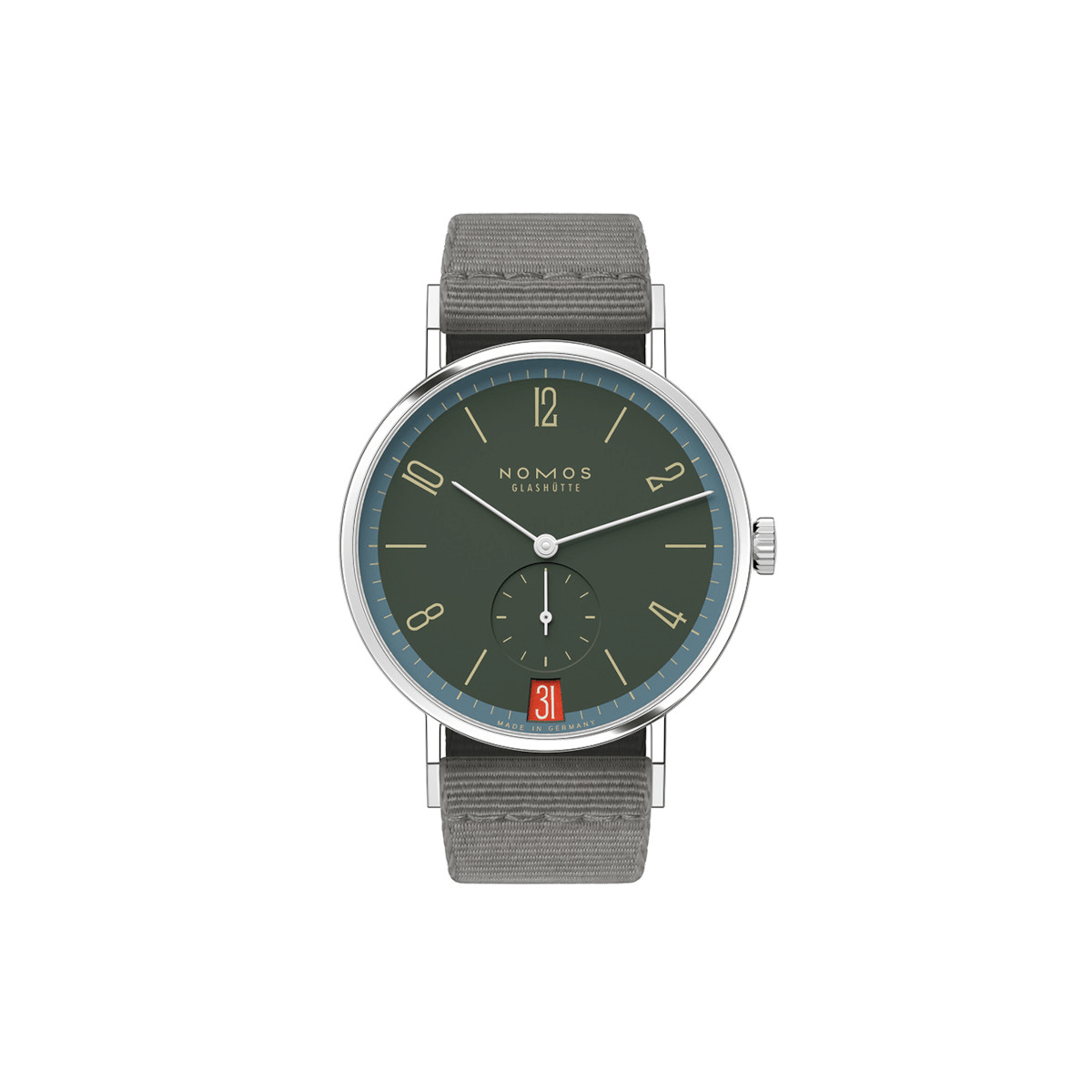 NOMOS Glashütte Tangente 38 Datum Lakritze Produktbild main 0