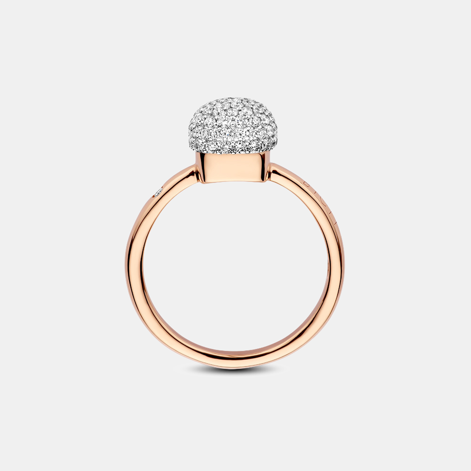Bigli Mini Sweety Ring Klein mit weißen Diamanten – Ringweite 57 Produktbild main 1