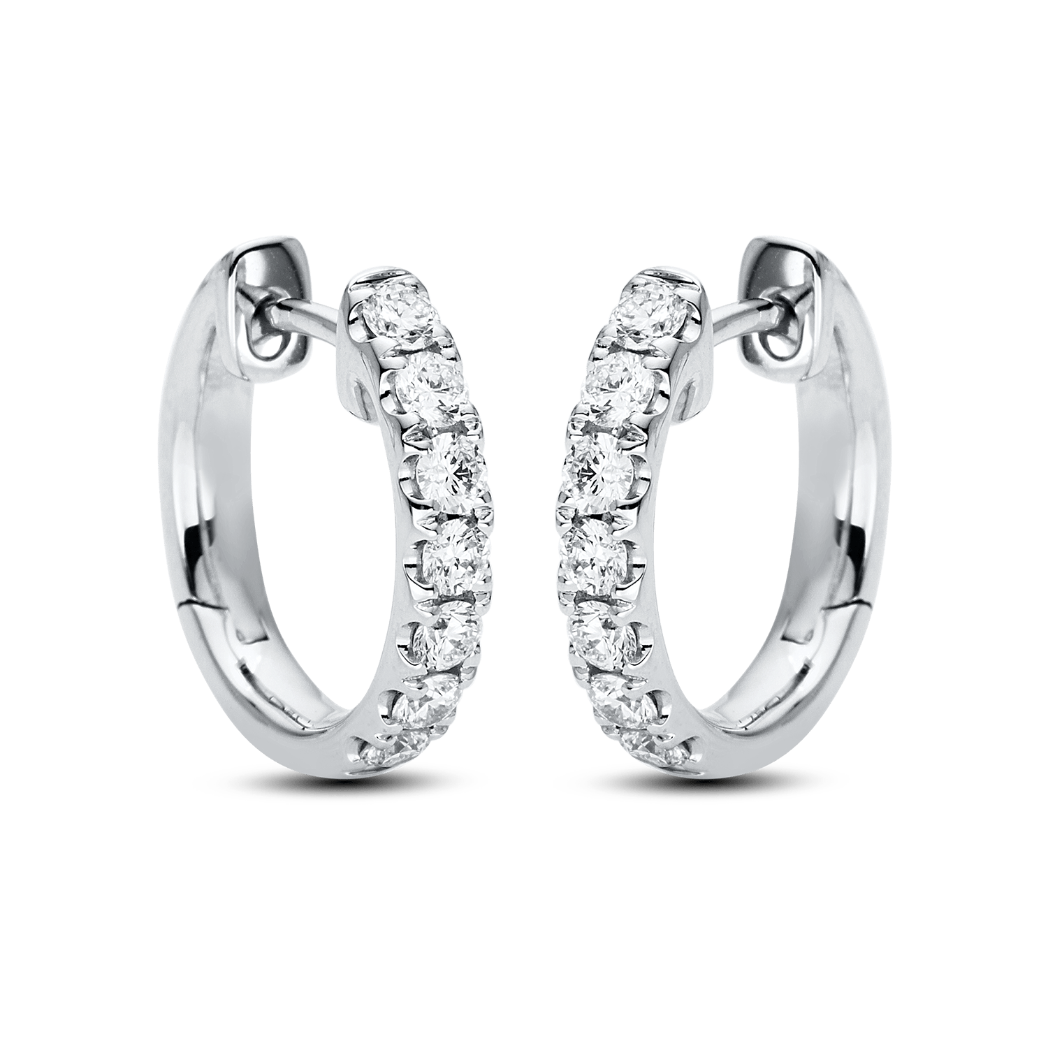 ALTHERR Diamonds Creolen 18kt WG 0,56 ct. 14 Brillanten