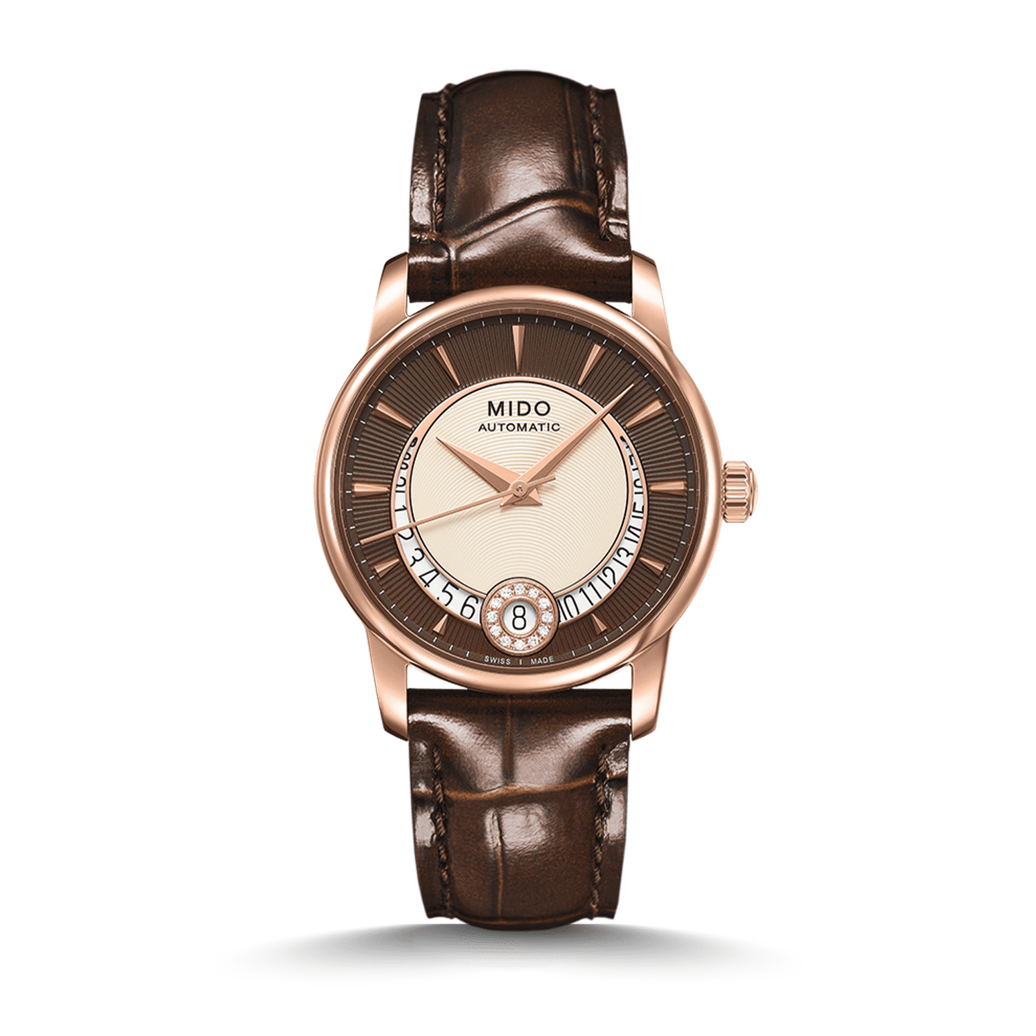 Mido Baroncelli Diamonds Braunes Zifferblatt1