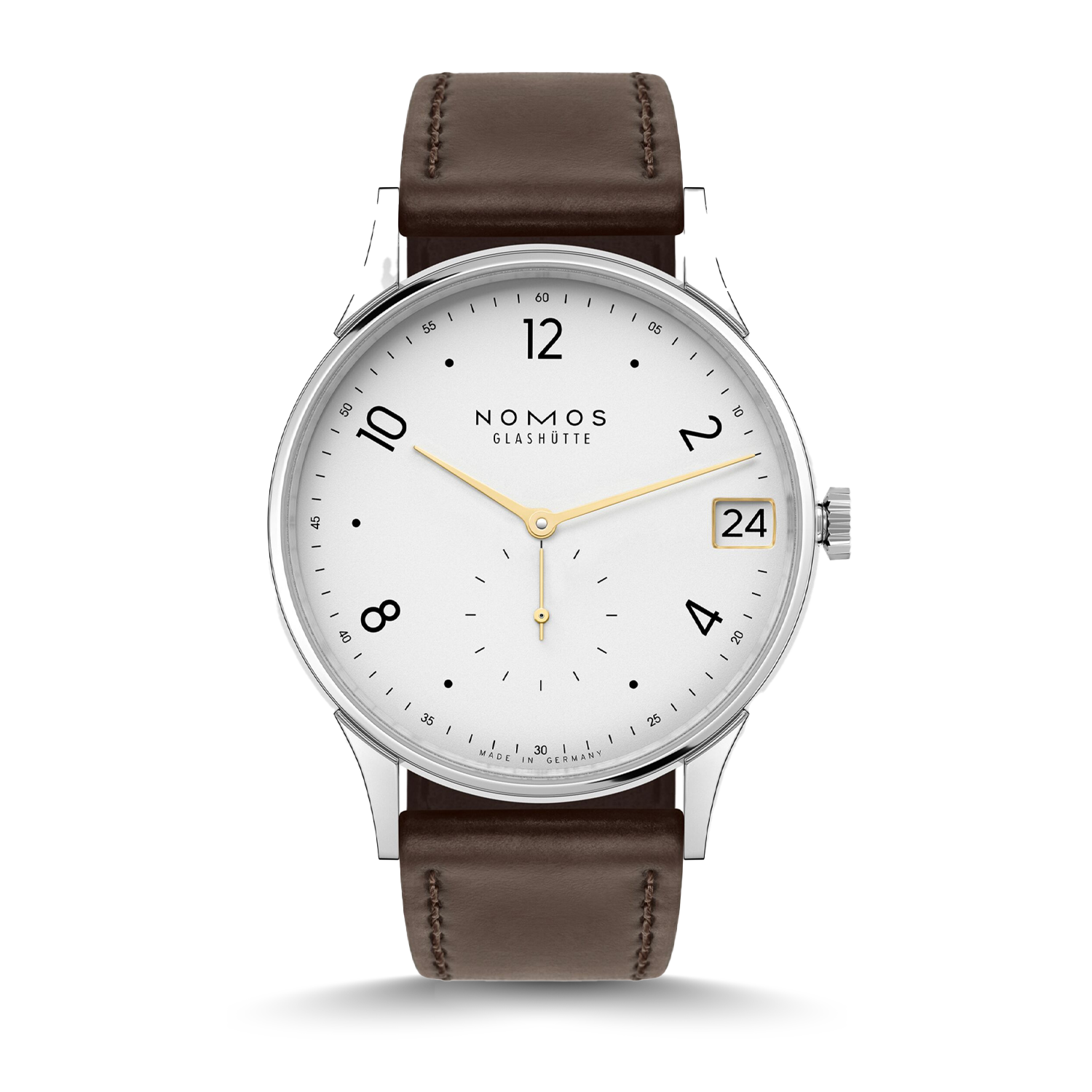 NOMOS Glashütte Minimatik 39 Datum gold