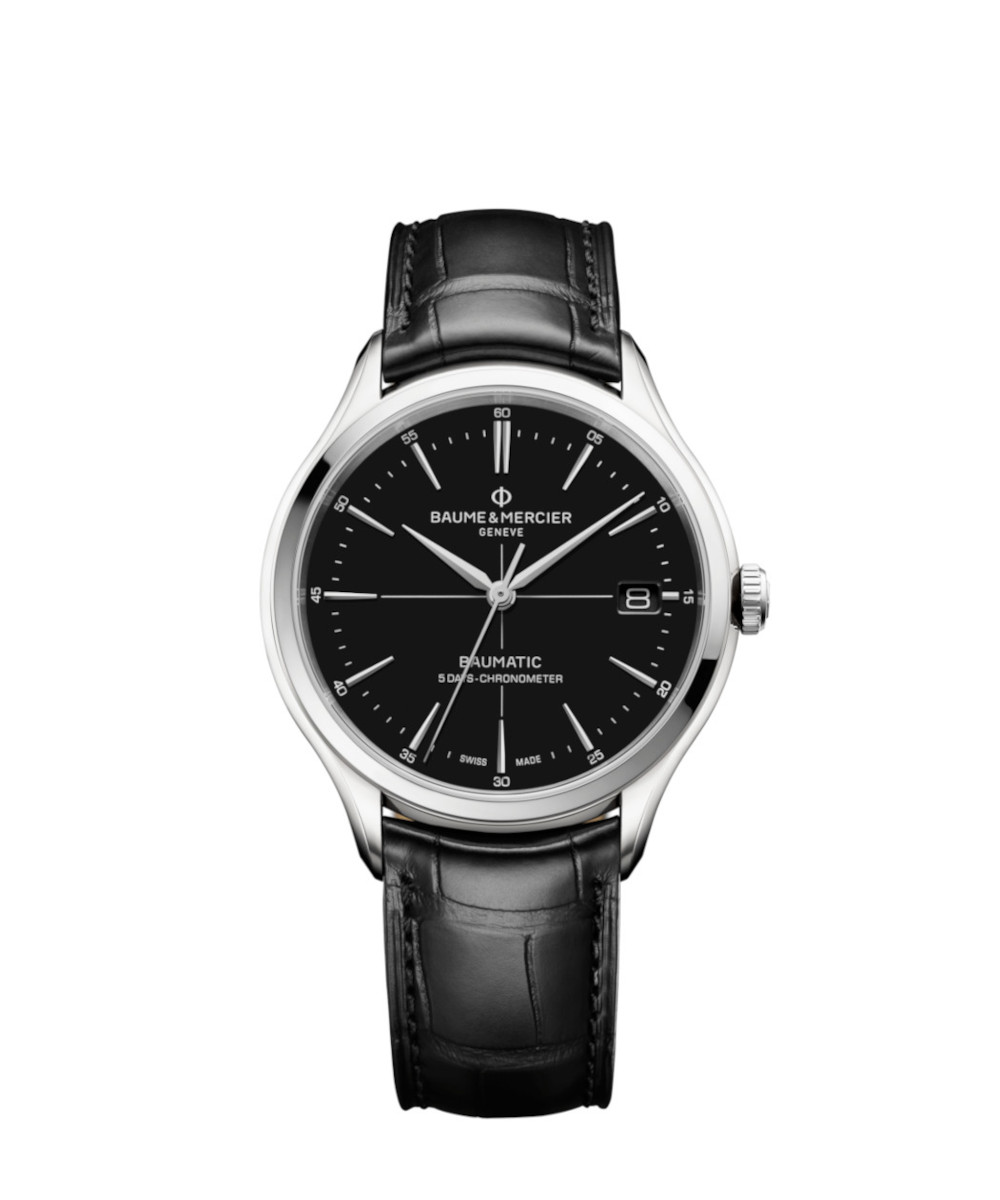 Baume & Mercier Clifton Baumatic M0A10692 Schwarzes Zifferblatt