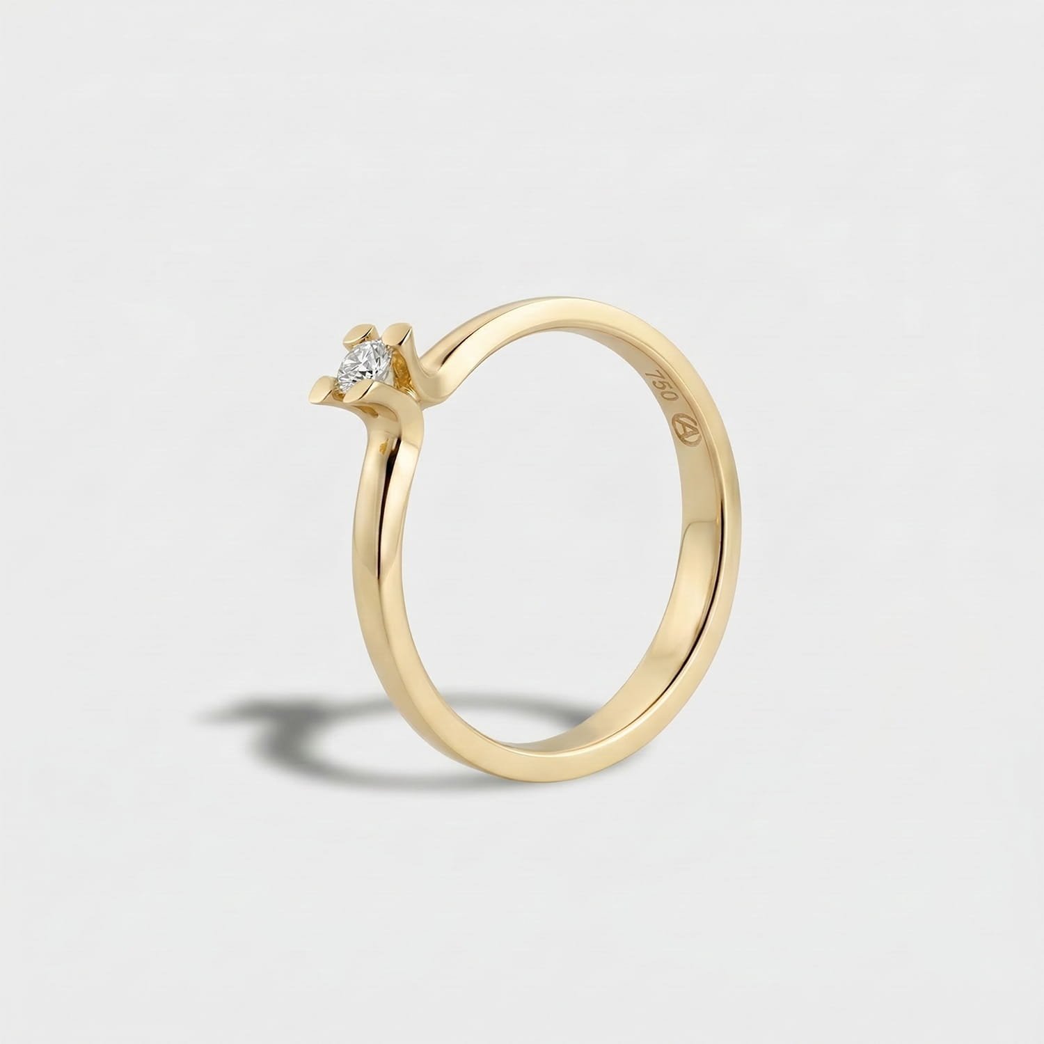 ALTHERR Manufaktur Amare Verlobungsring Gelbgold 750 0,15 ct. – Ringweite 54 Produktbild main 0
