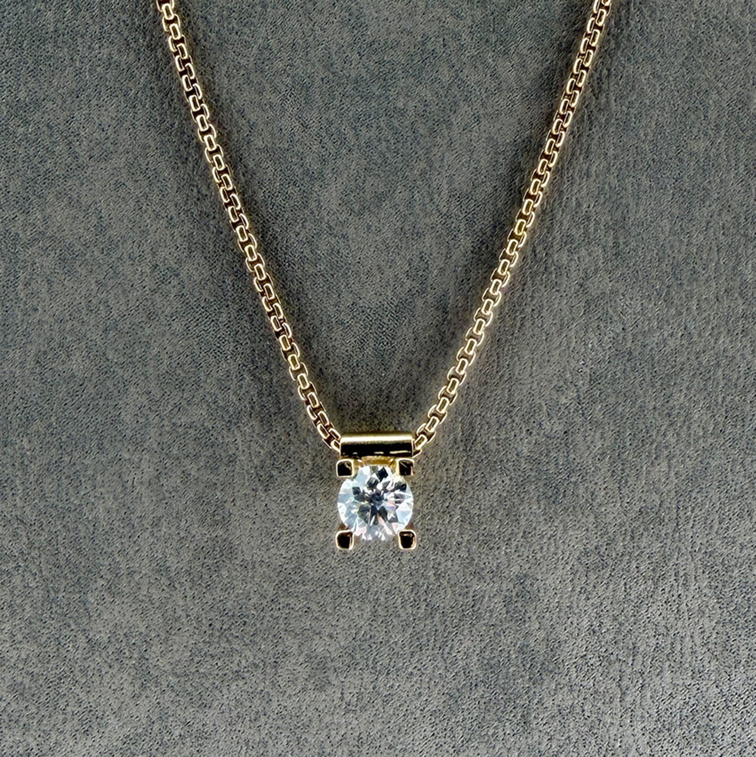ALTHERR Manufaktur Amare Collier Gelbgold 750 0,35 ct. – 45 cm Produktbild main 1
