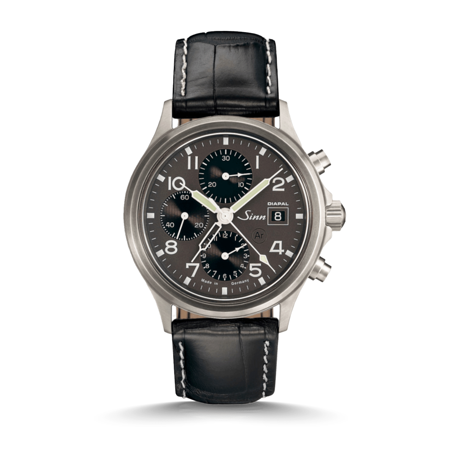 Sinn 358 DIAPAL – Lederarmband Schwarz Produktbild main 0