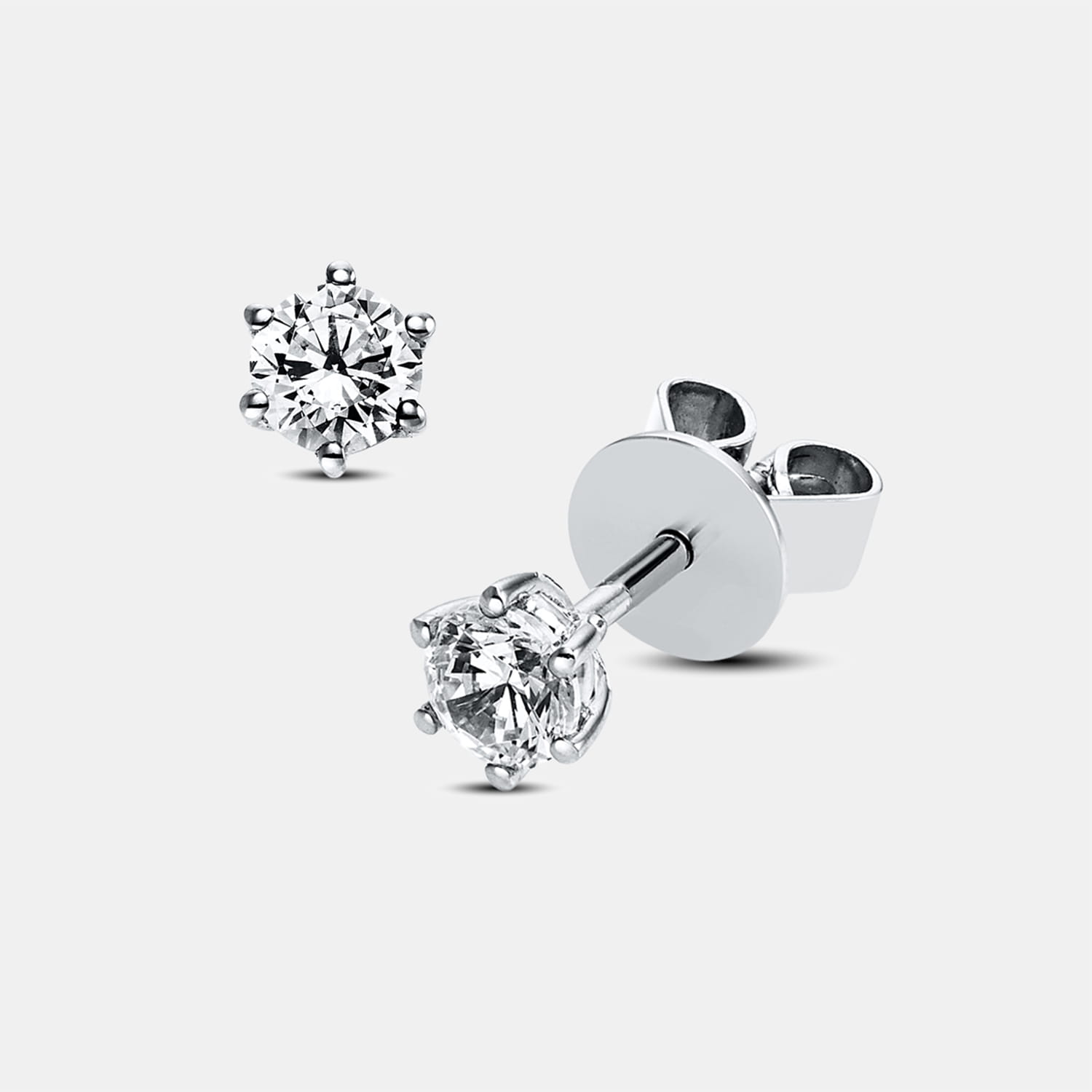 ALTHERR Diamonds Ohrstecker 6er Krappe 18 kt Weißgold 0,40 ct. Produktbild main 0
