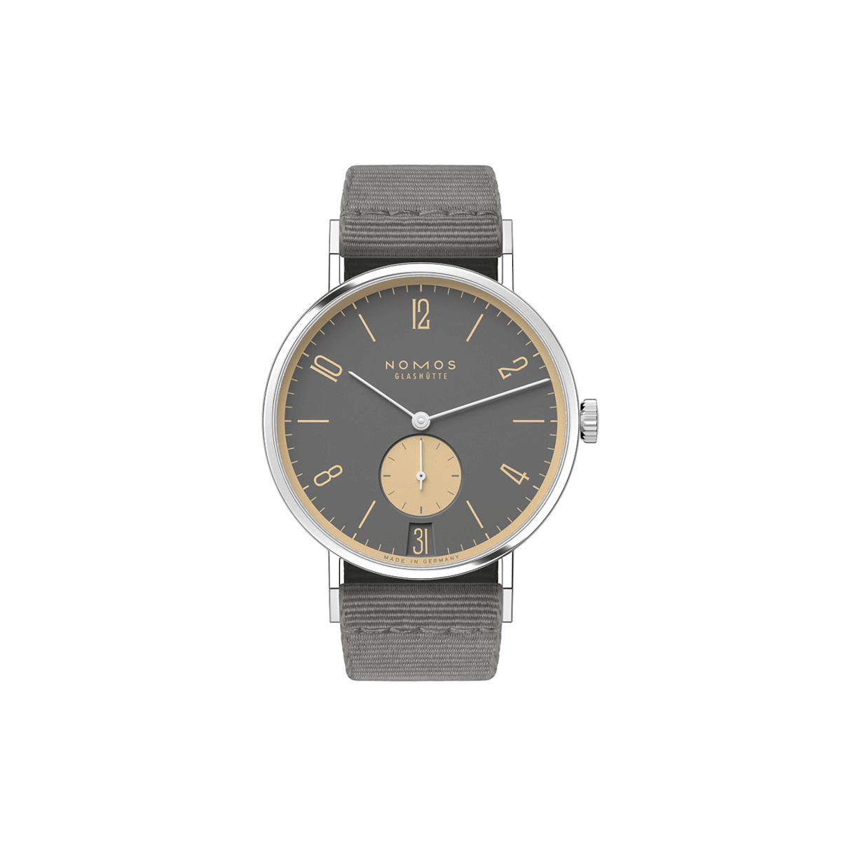 NOMOS Glashütte Tangente 38 Datum Haifischgrau Produktbild main 0