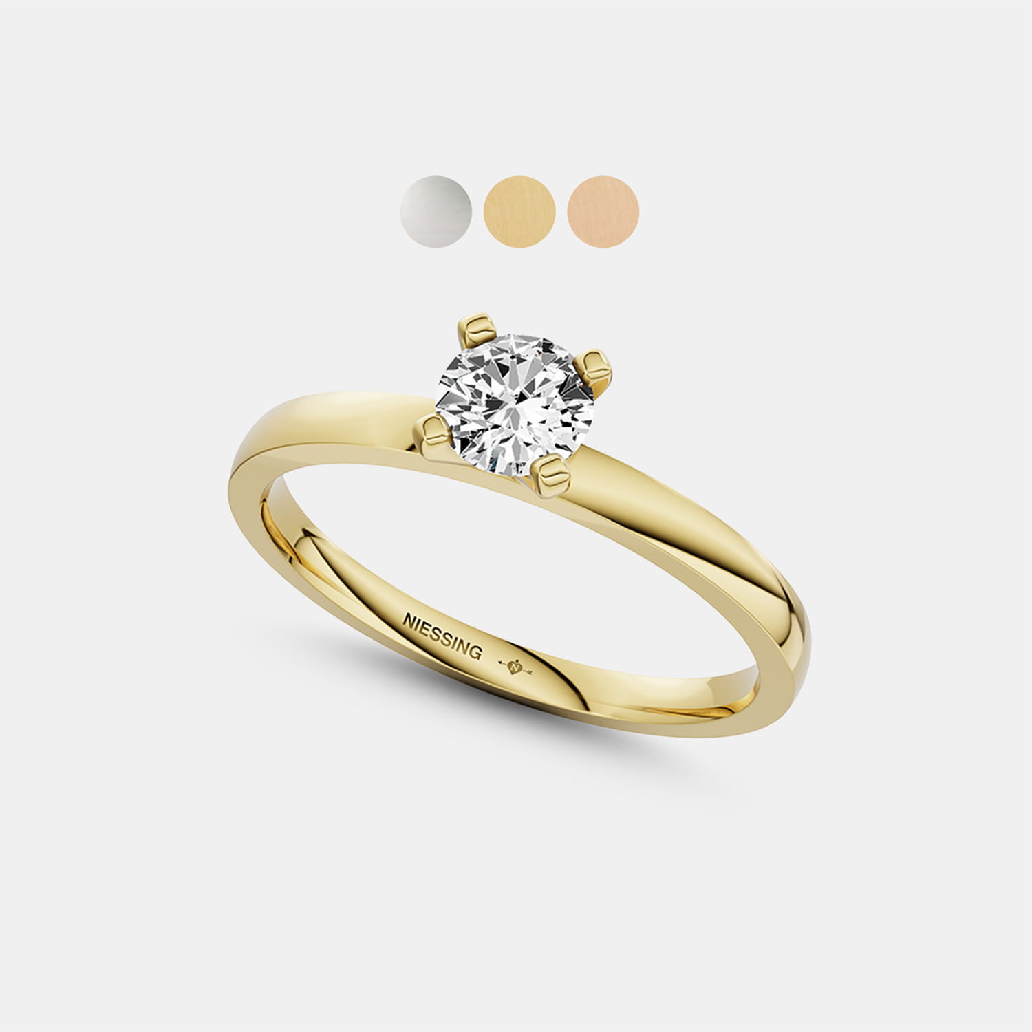 NIESSING Amatis V Verlobungsring – Brillant – Platin 0,30 ct Produktbild main 0
