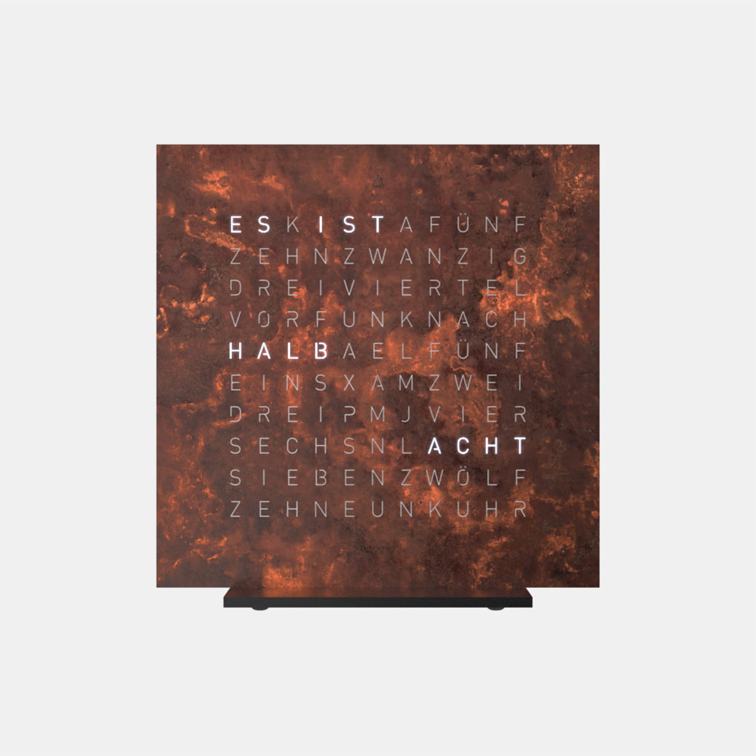 QLOCKTWO EARTH 13.5 Creator's Edition Rust Produktbild main 0