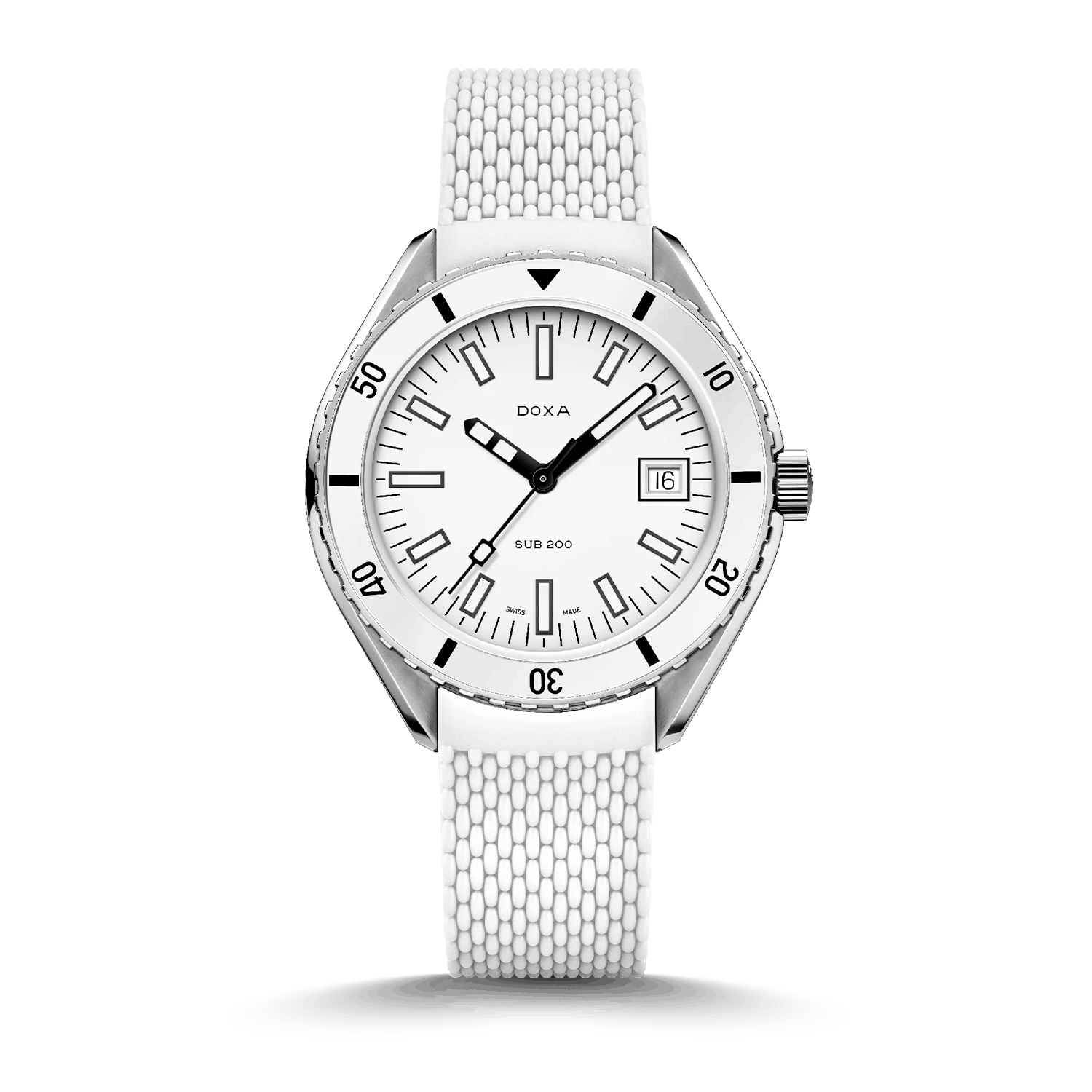Doxa Sub 200 Whitepearl kurzes Band Produktbild main 0