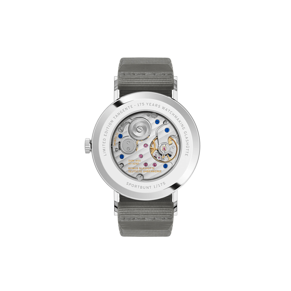 NOMOS Glashütte Tangente 38 Datum Sportbunt Produktbild main 1