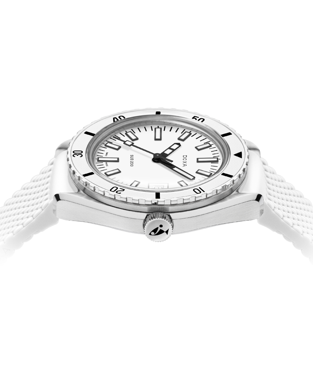 Doxa Sub 200 Whitepearl kurzes Band Produktbild main 2