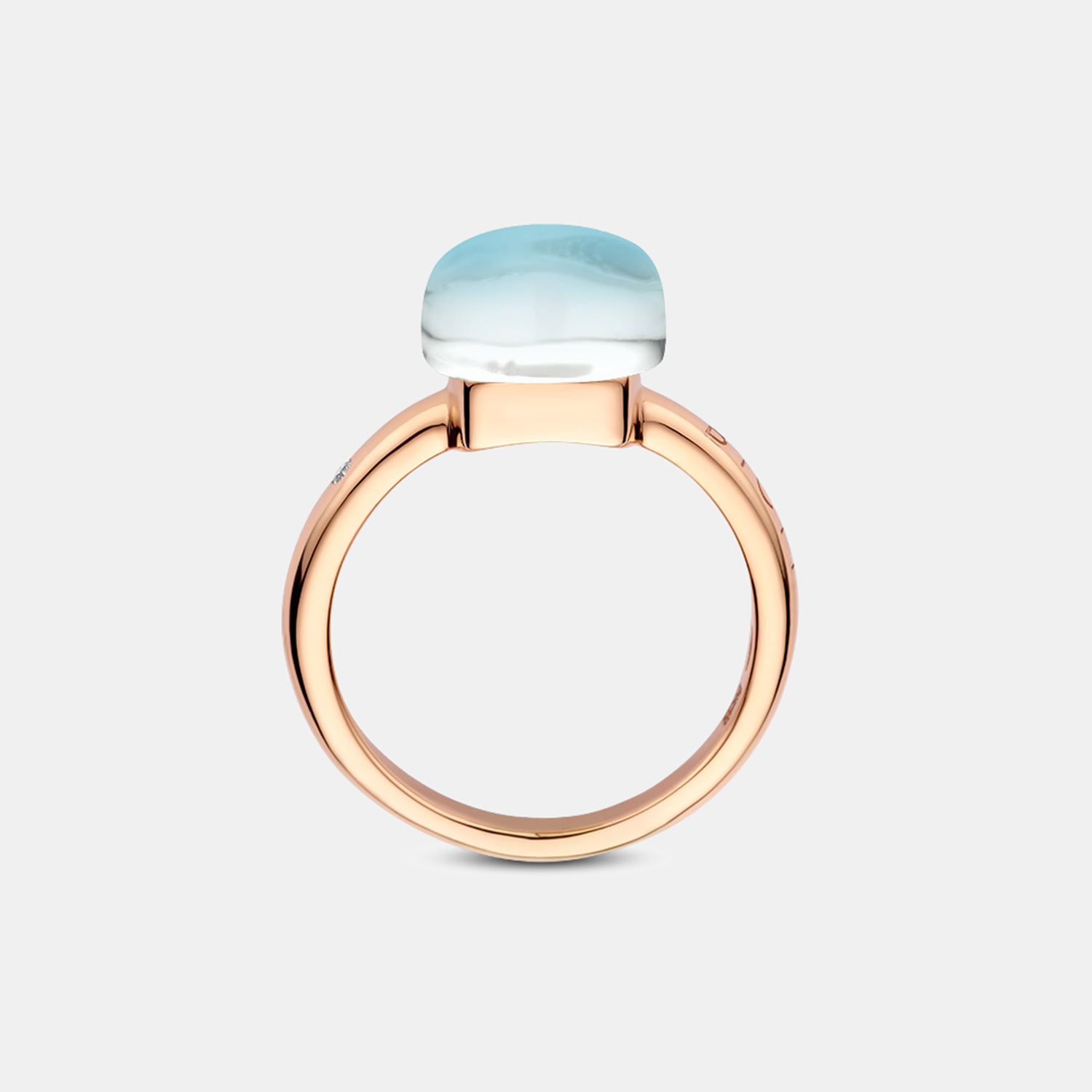 Bigli Mini Sweety Ring mit dunklem Apatit und Bergkristall – Ringweite 57 Produktbild main 1