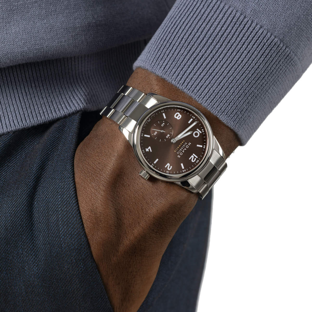 NOMOS Glashütte Club Sport Neomatik 39 Tabac Produktbild main 1