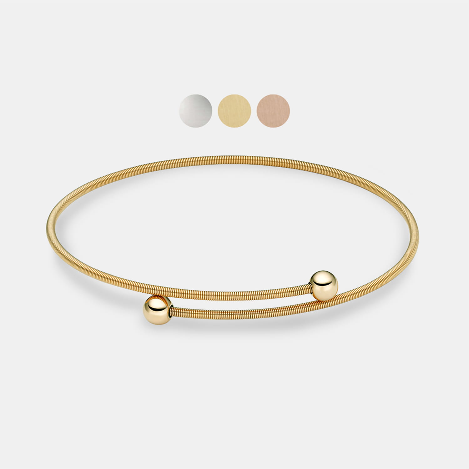 NIESSING Colette C Armreif 1-fach – Platin 59 mm Produktbild main 0