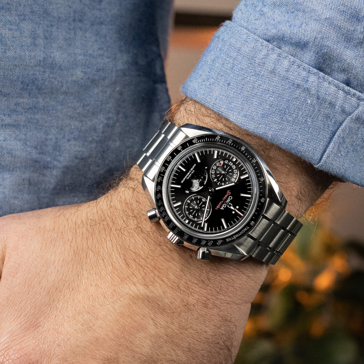 Co Axial O30430445201001 Omega Speedmaster Moonwatch Moonphase Ref