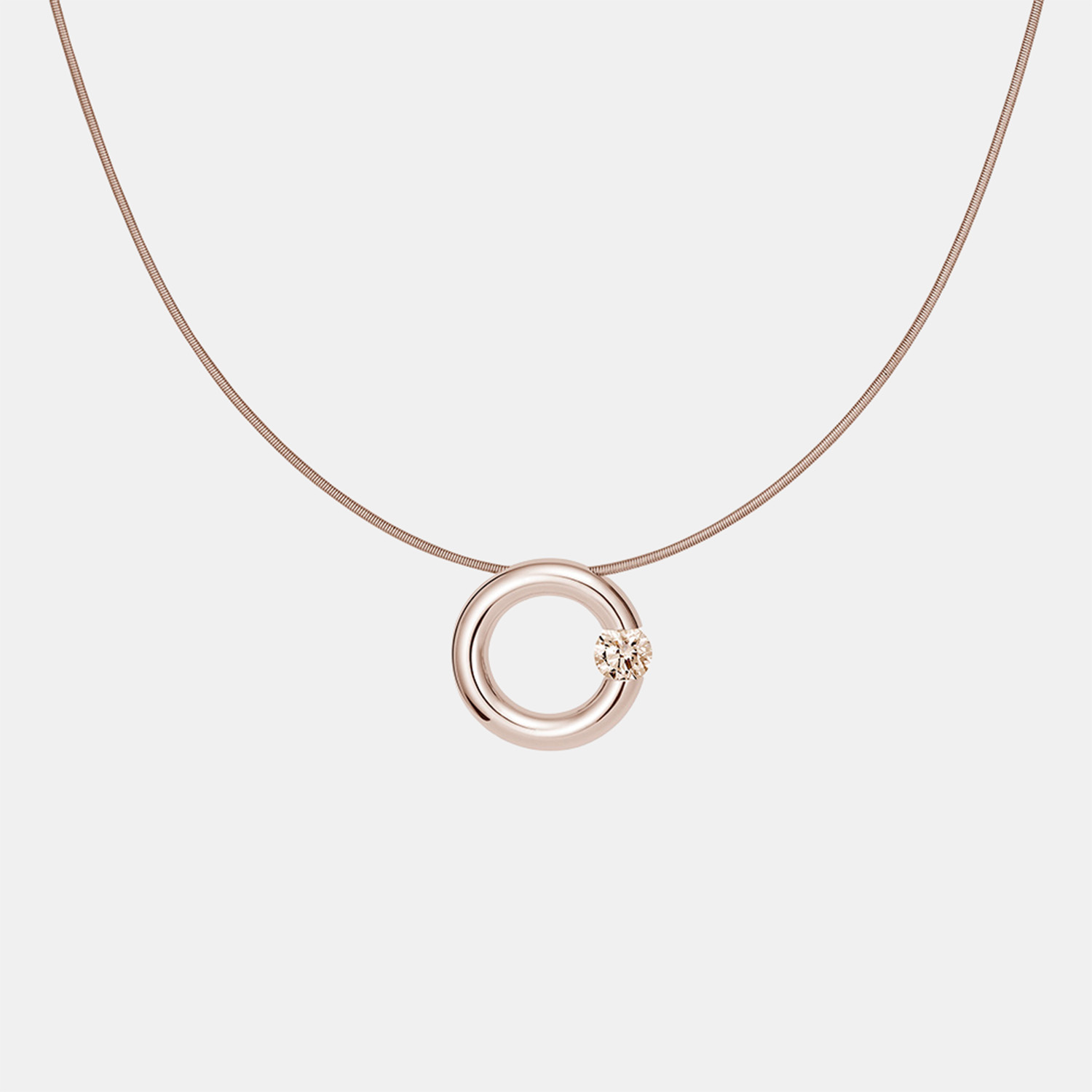 Niessing Spannring Anhänger mit Schnur Rosewood Produktbild main 1