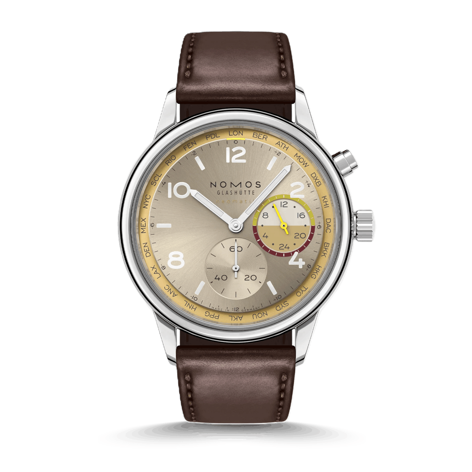 NOMOS Glashütte Club Sport neomatik Weltzeit Reverie Produktbild main 0