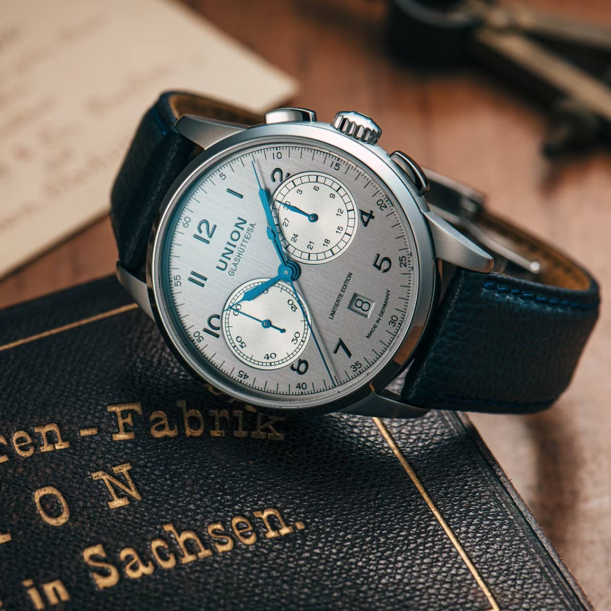UNION Glashütte 1893 Johannes Dürrstein Edition Chronograph Produktbild main 3