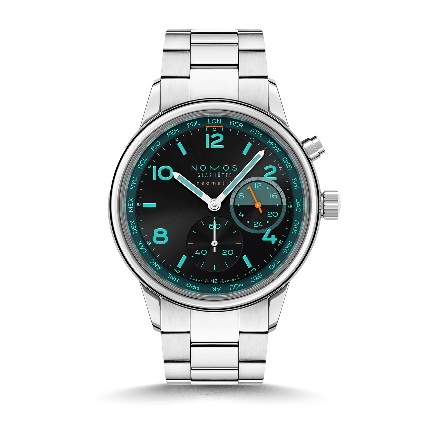 NOMOS Glashütte Club Sport neomatik Weltzeit Trace Produktbild main 0