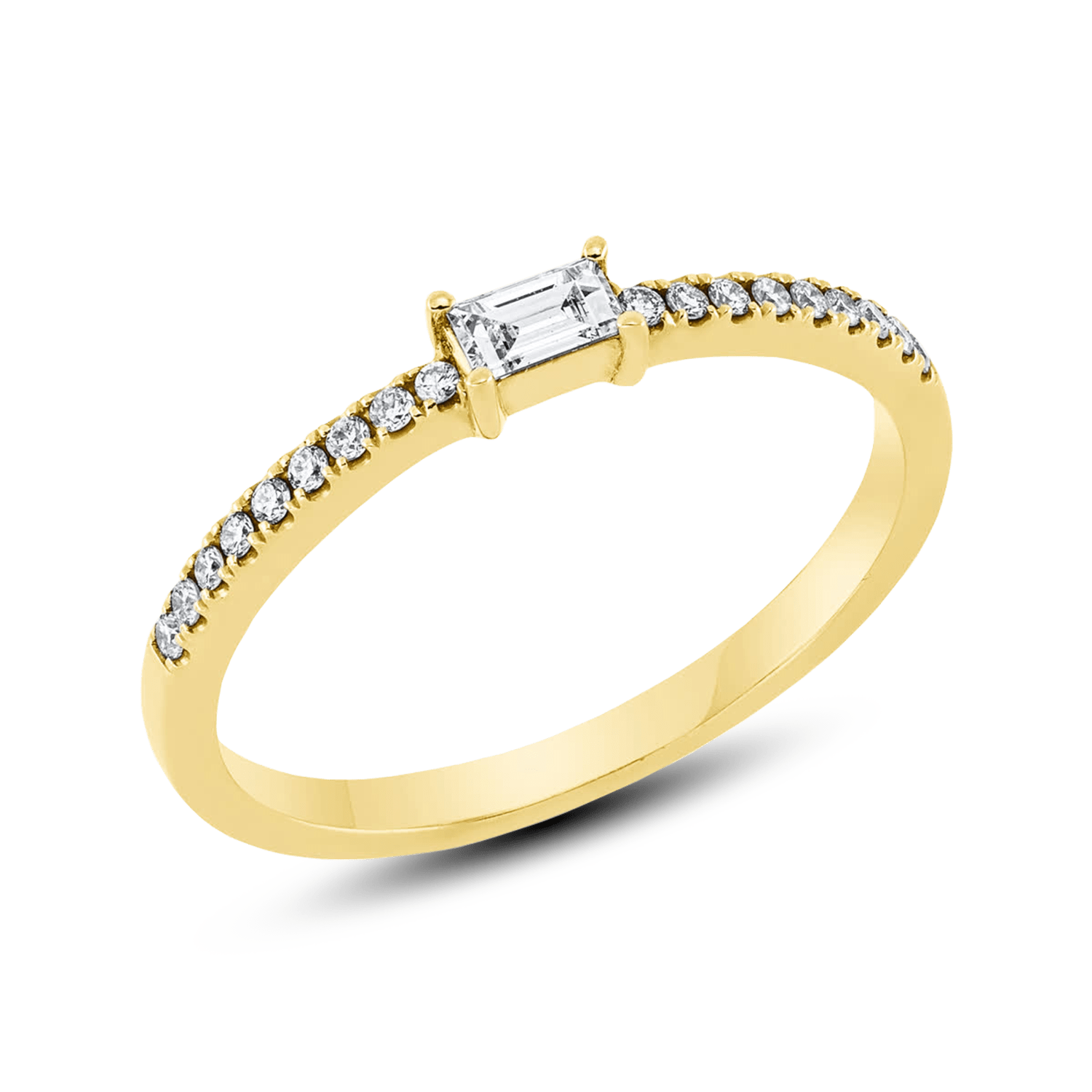ALTHERR Diamonds Solitaire Ring Baguette 0,20 ct. – Ringweite 51