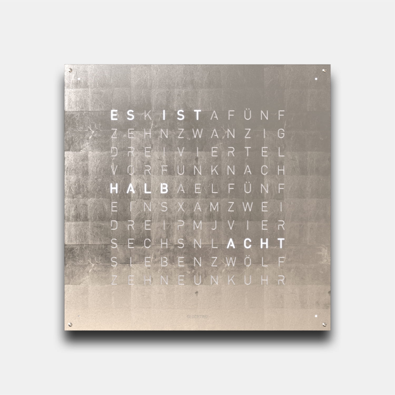 QLOCKTWO EARTH 90 Creator's Edition Platinum Produktbild main 0