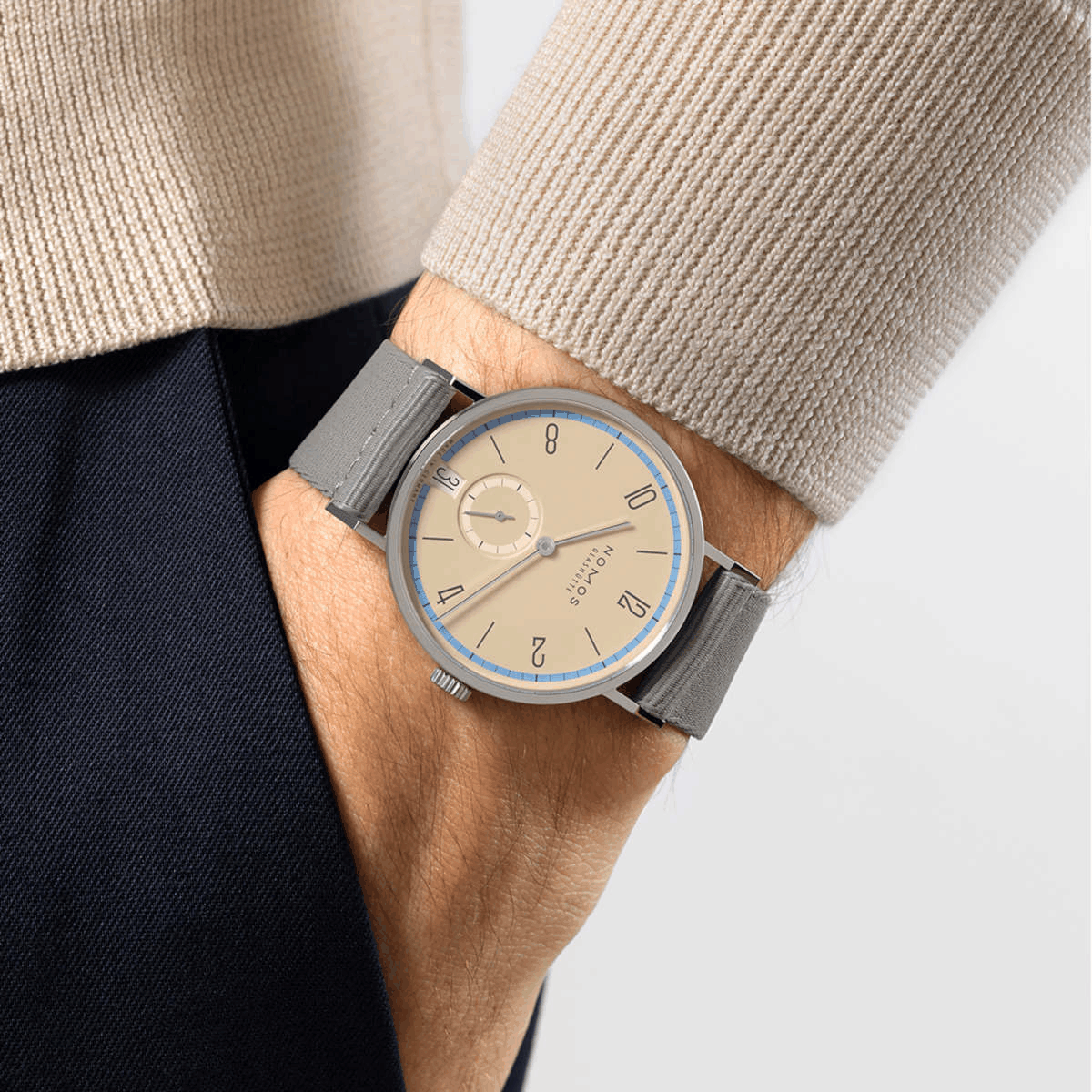 NOMOS Glashütte Tangente 38 Datum Ariel Produktbild main 3