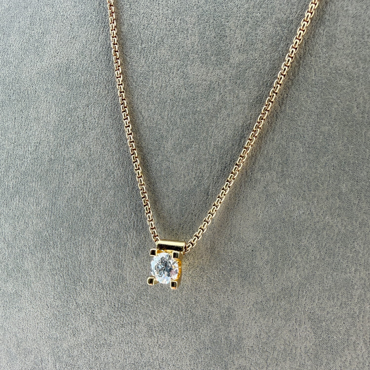 ALTHERR Manufaktur Amare Collier Gelbgold 750 0,35 ct. – 45 cm Produktbild main 2
