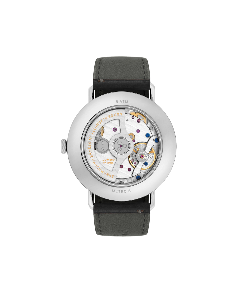 NOMOS Glashütte Metro neomatic 39 Silvercut Produktbild main 1