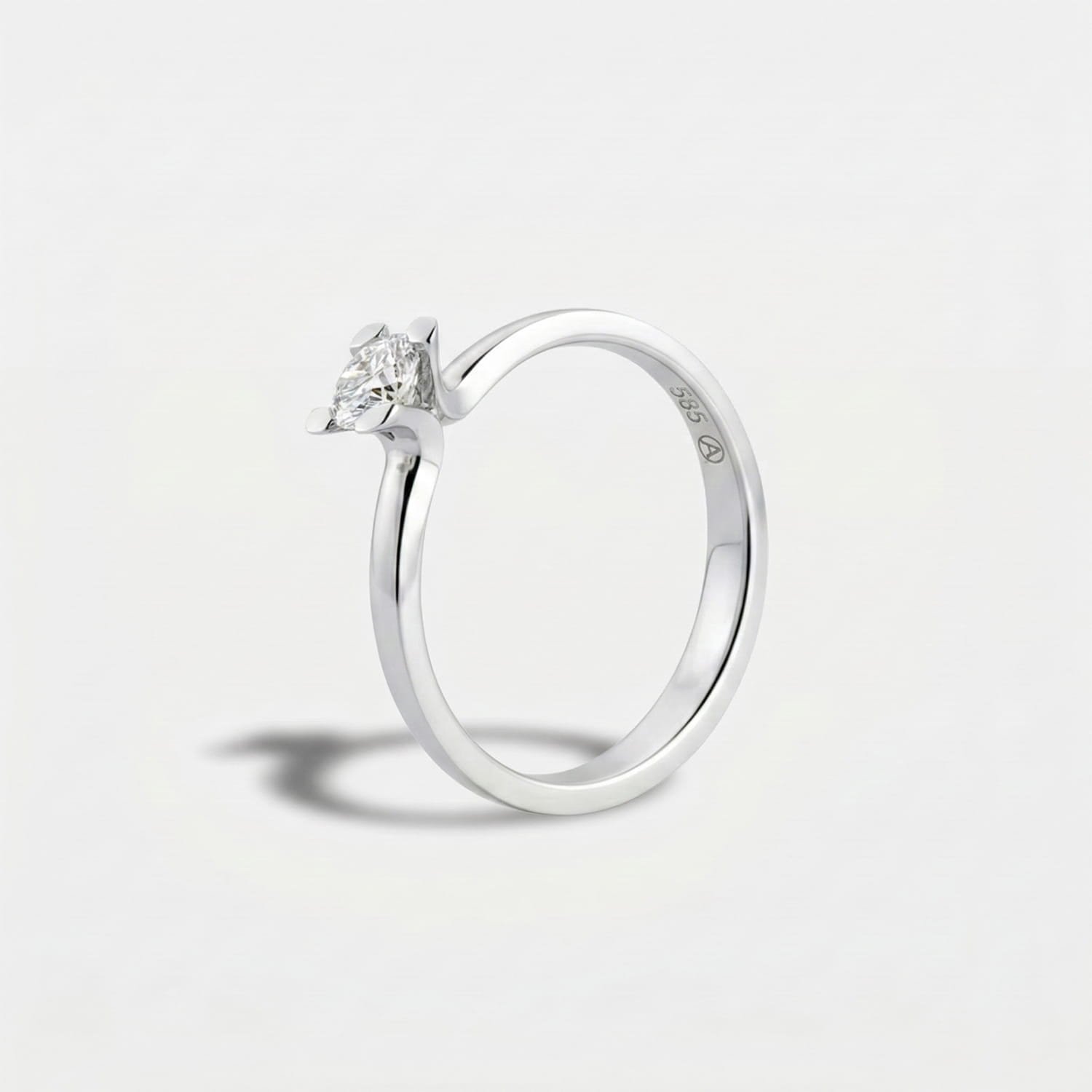 ALTHERR Manufaktur Amare Verlobungsring Weißgold 585 0,25 ct. – Ringweite 54 Produktbild main 0