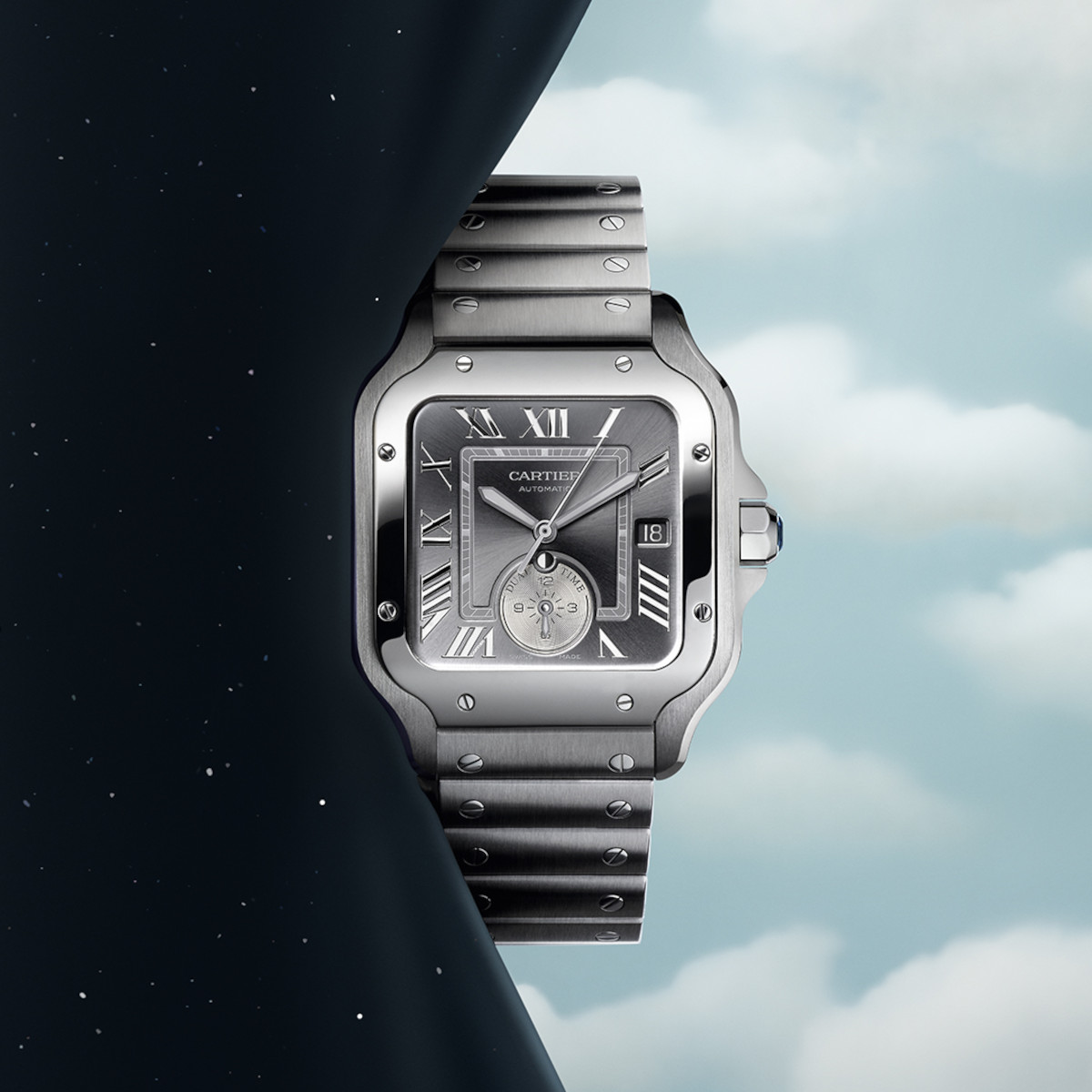 Cartier Santos de Cartier Dual Time Produktbild main 2