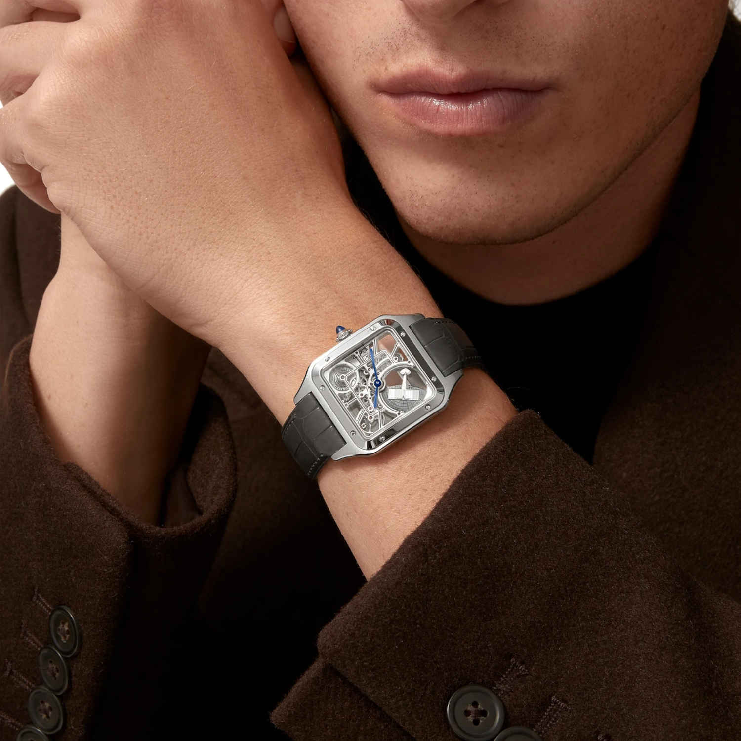 Cartier Santos-Dumont skelettiert mit Mikrorotor Produktbild main 1