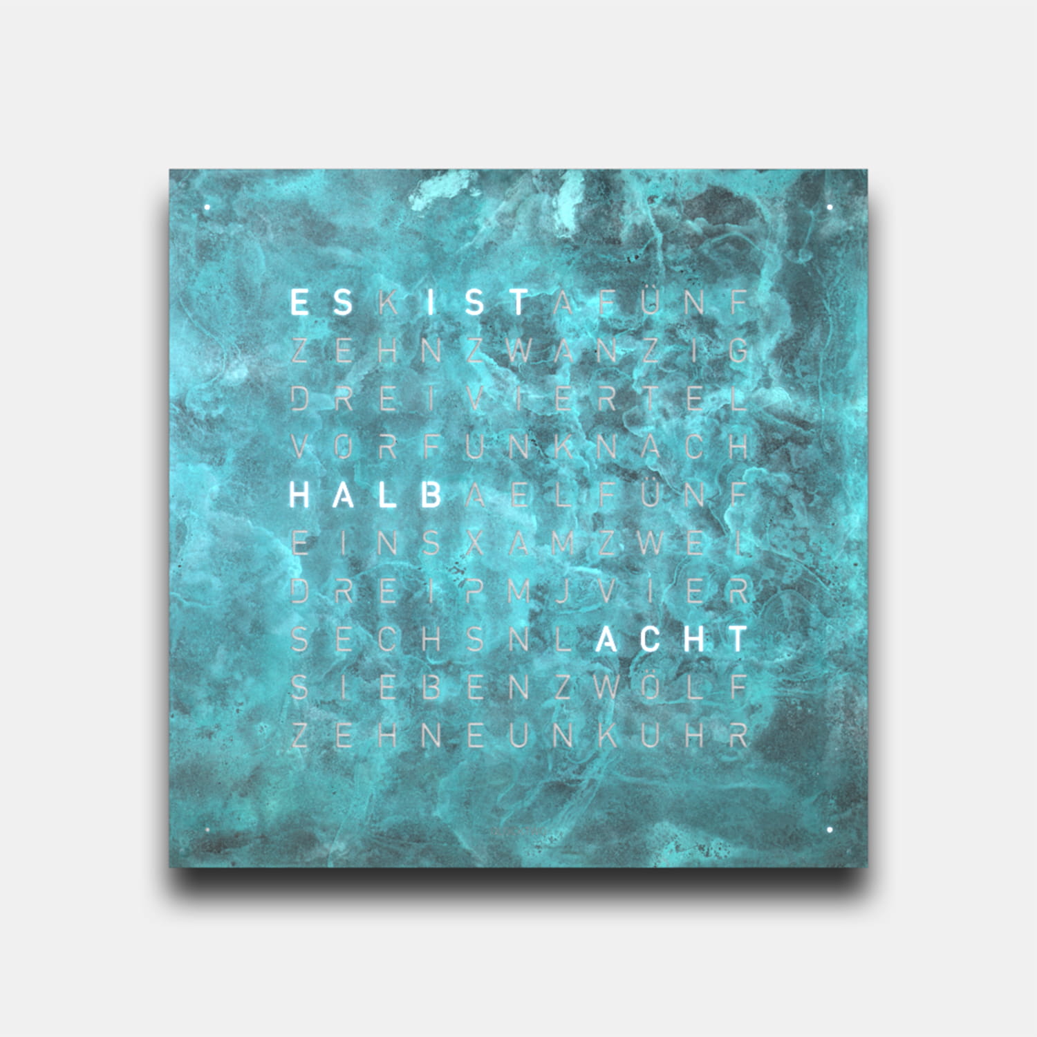 QLOCKTWO EARTH 90 Creator's Edition Vintage Cooper – Weißer Korpus Produktbild main 0