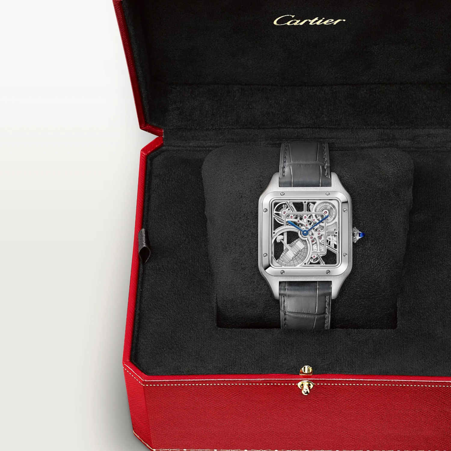 Cartier Santos-Dumont skelettiert mit Mikrorotor Produktbild main 4