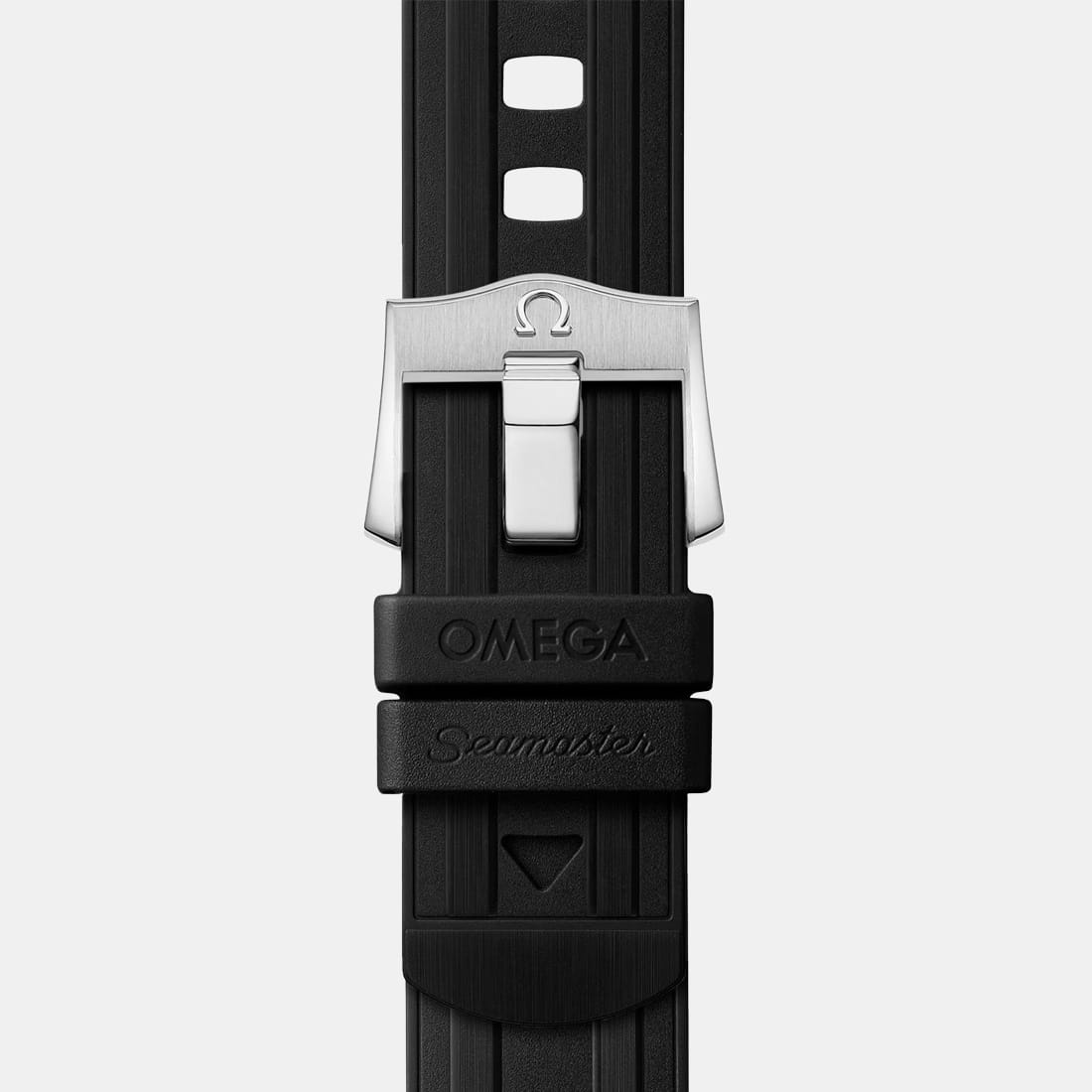 OMEGA Seamaster Diver 300M – Kautschukband Schwarz mit Edelstahl Dornschließe 20 mm – STD Produktbild main 1