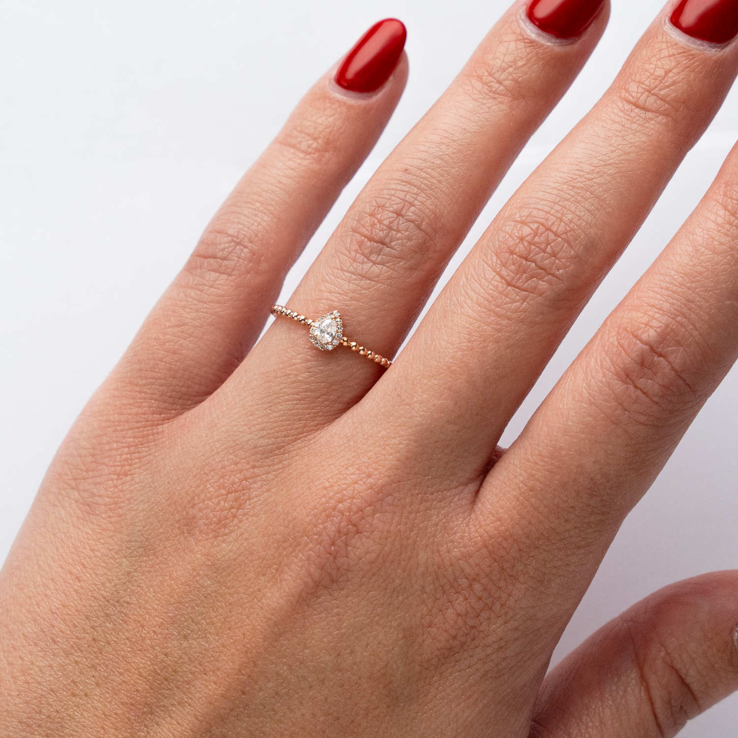 ALTHERR Diamonds Modern Ring Tropfen 0,14 ct. – Ringweite 52 Produktbild main 1