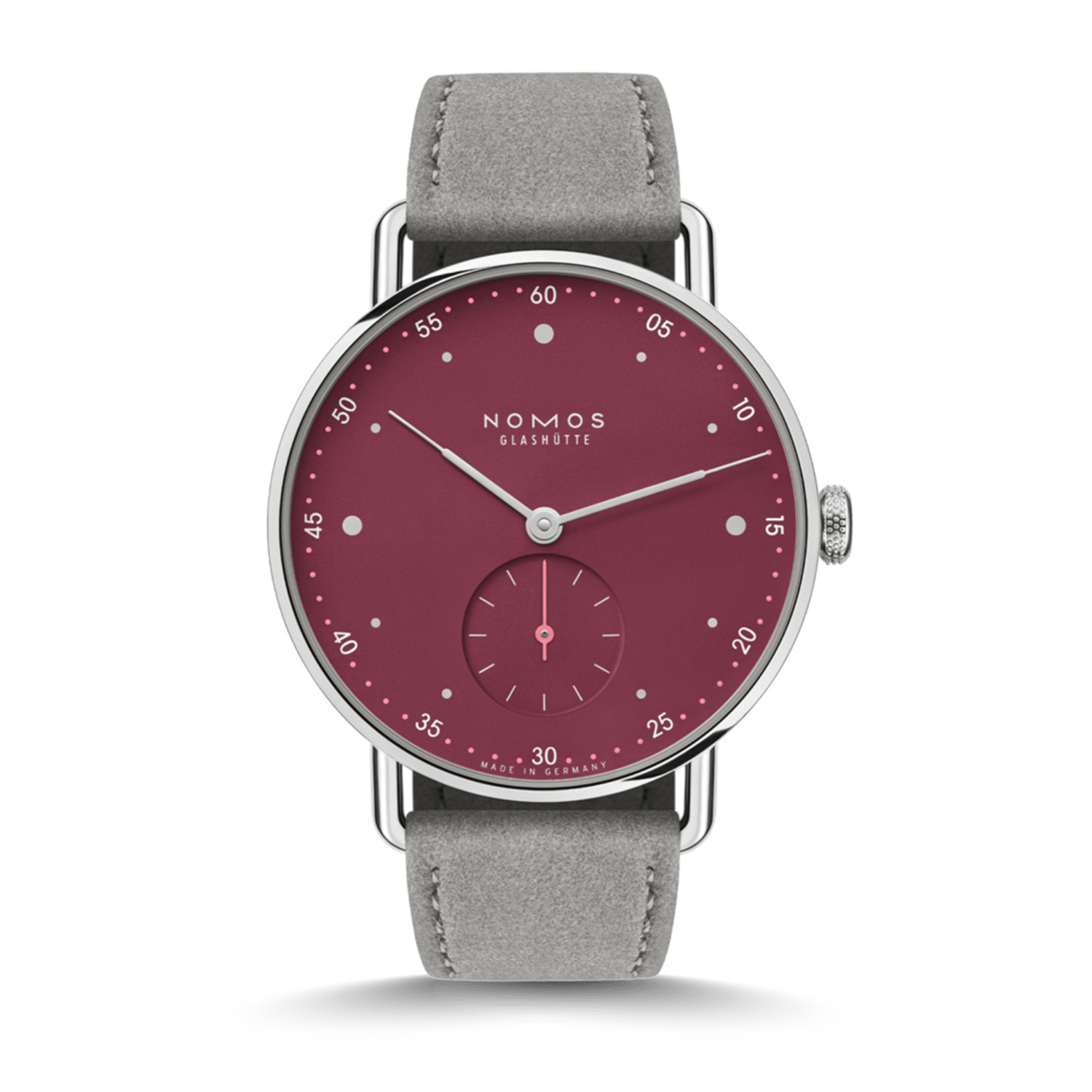 NOMOS Glashütte Metro 33 Muted Red Produktbild main 0