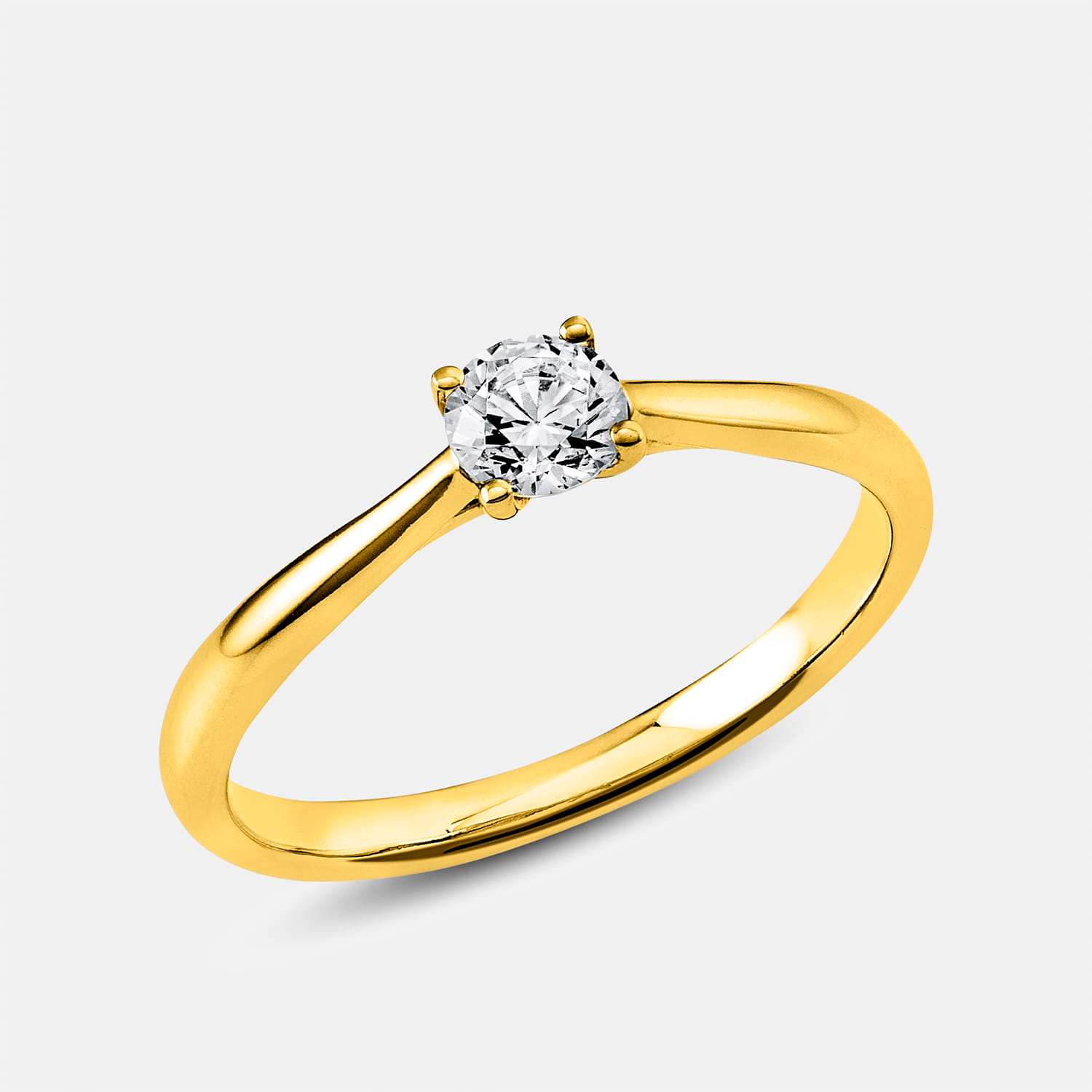 ALTHERR Diamonds Ring 4er Krappe 18 kt Gelbgold 0,30 ct. – Ringweite 54 Produktbild main 0