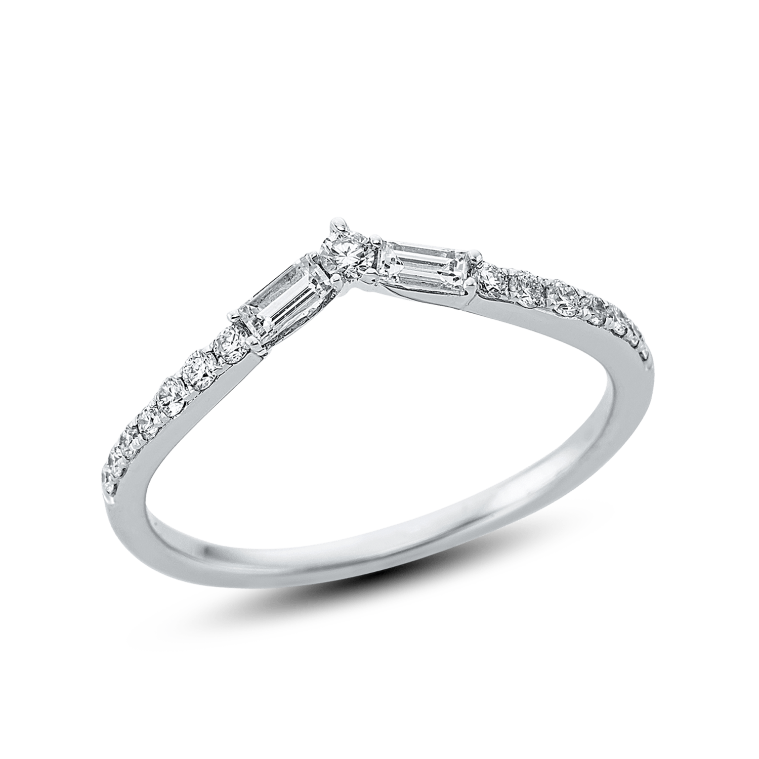 ALTHERR Diamonds Ring 750 Weißgold 17 Diamanten 0,28 ct. – Ringweite 50