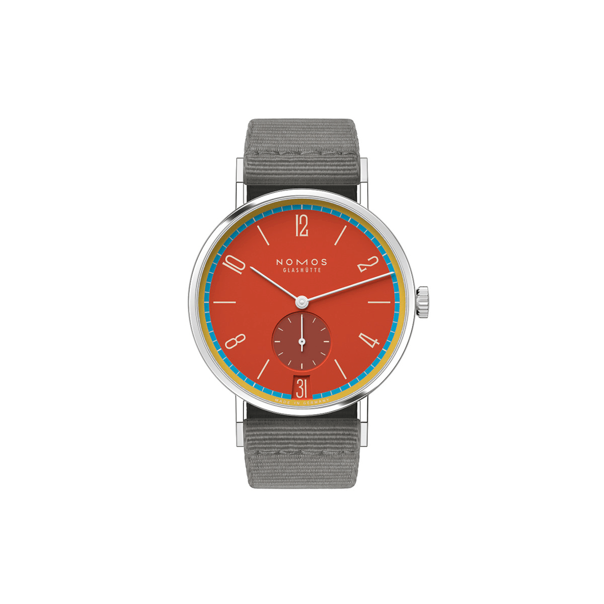 NOMOS Glashütte Tangente 38 Datum Sportbunt Produktbild main 0