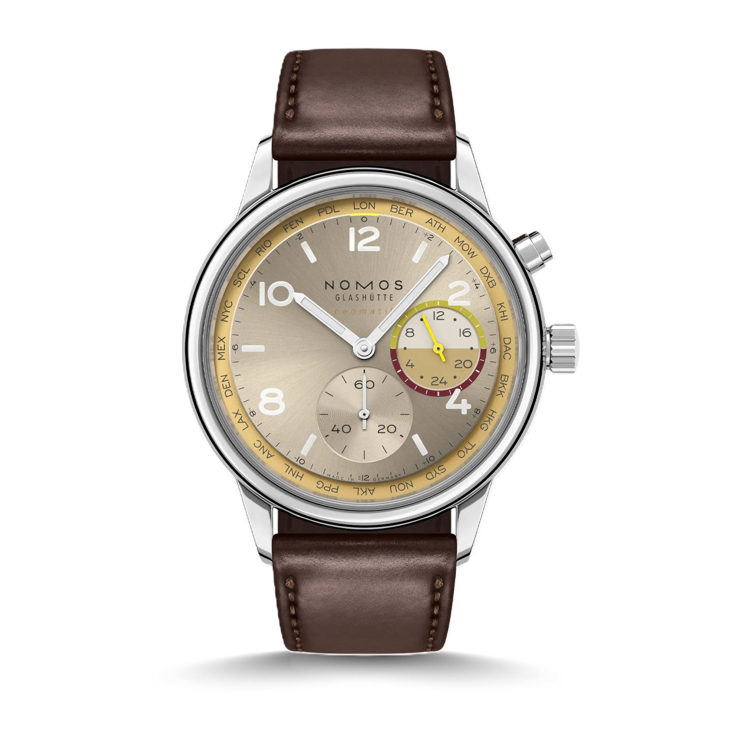 NOMOS Glashütte Club Sport neomatik Weltzeit Reverie Produktbild main 0