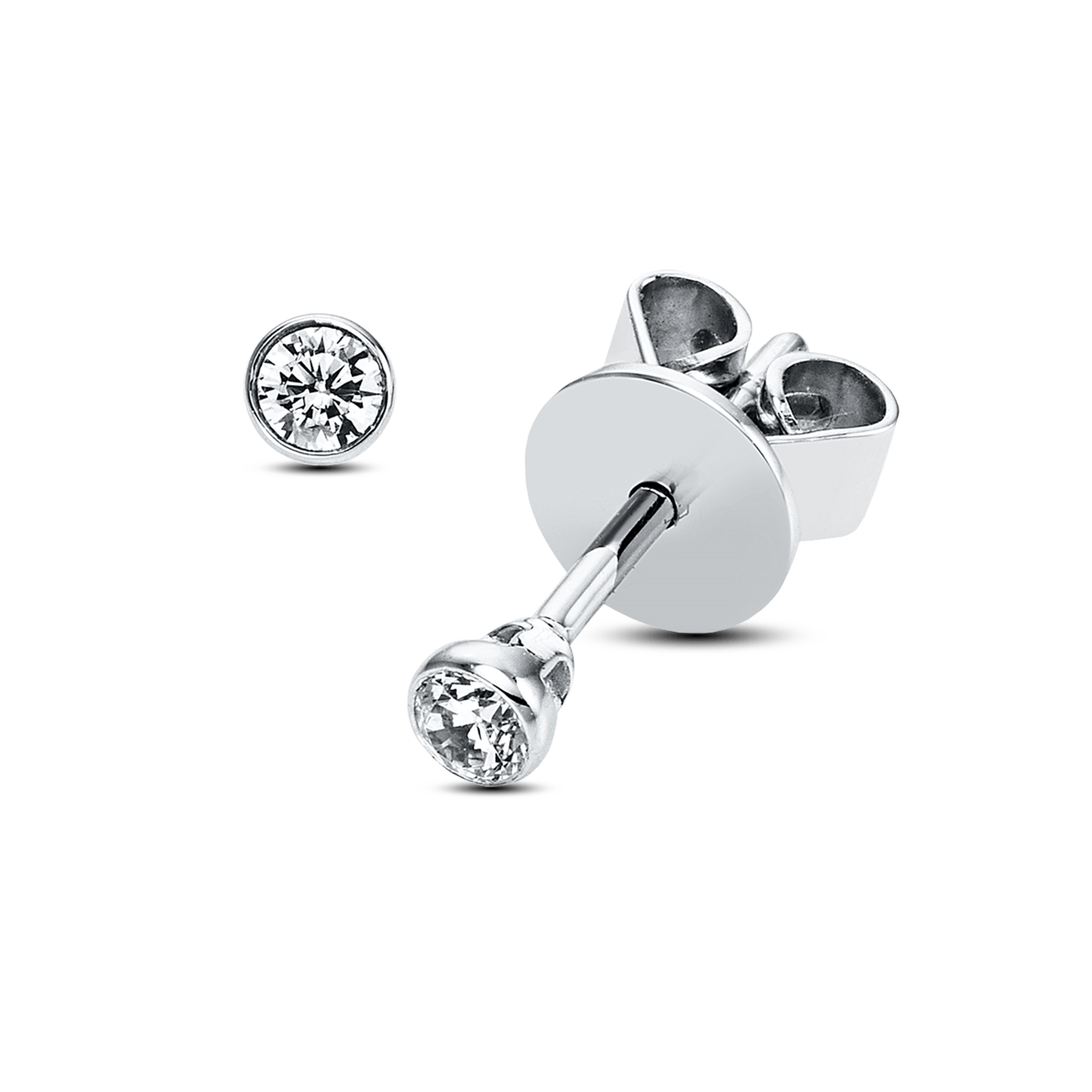 ALTHERR Diamonds Solitär Ohrstecker Zarge ALTHERR Diamonds Solitär Ohrstecker Zarge