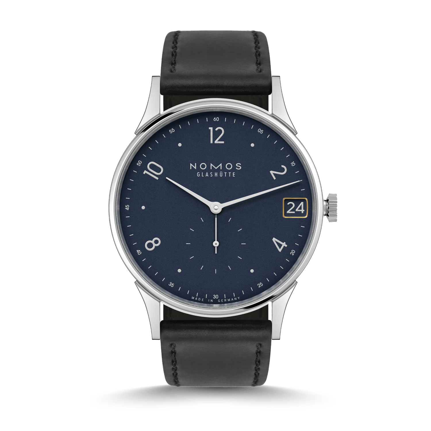 NOMOS Glashütte Minimatik 39 Datum Blau Produktbild main 0