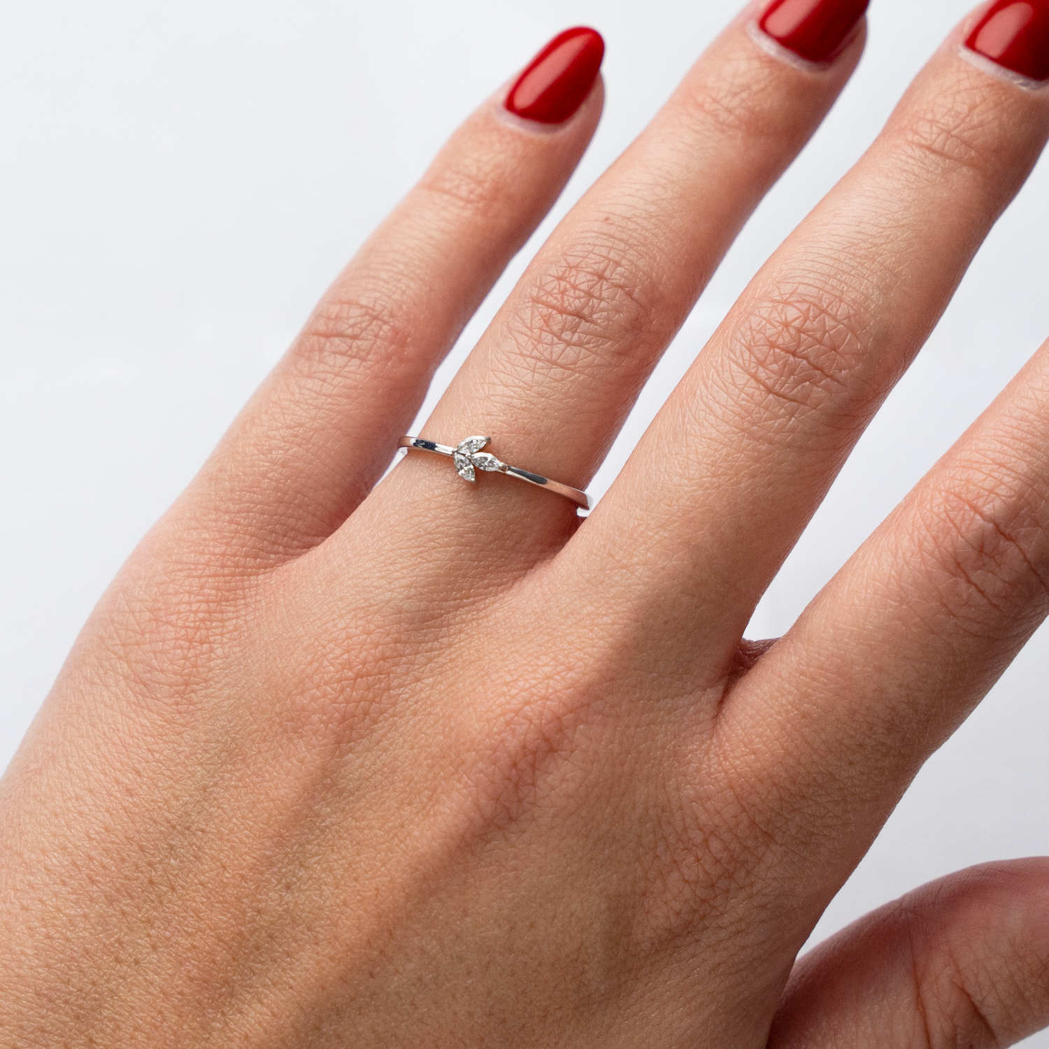 ALTHERR Diamonds Modern Ring Navette 0,10 ct. – Ringweite 55 Produktbild main 1